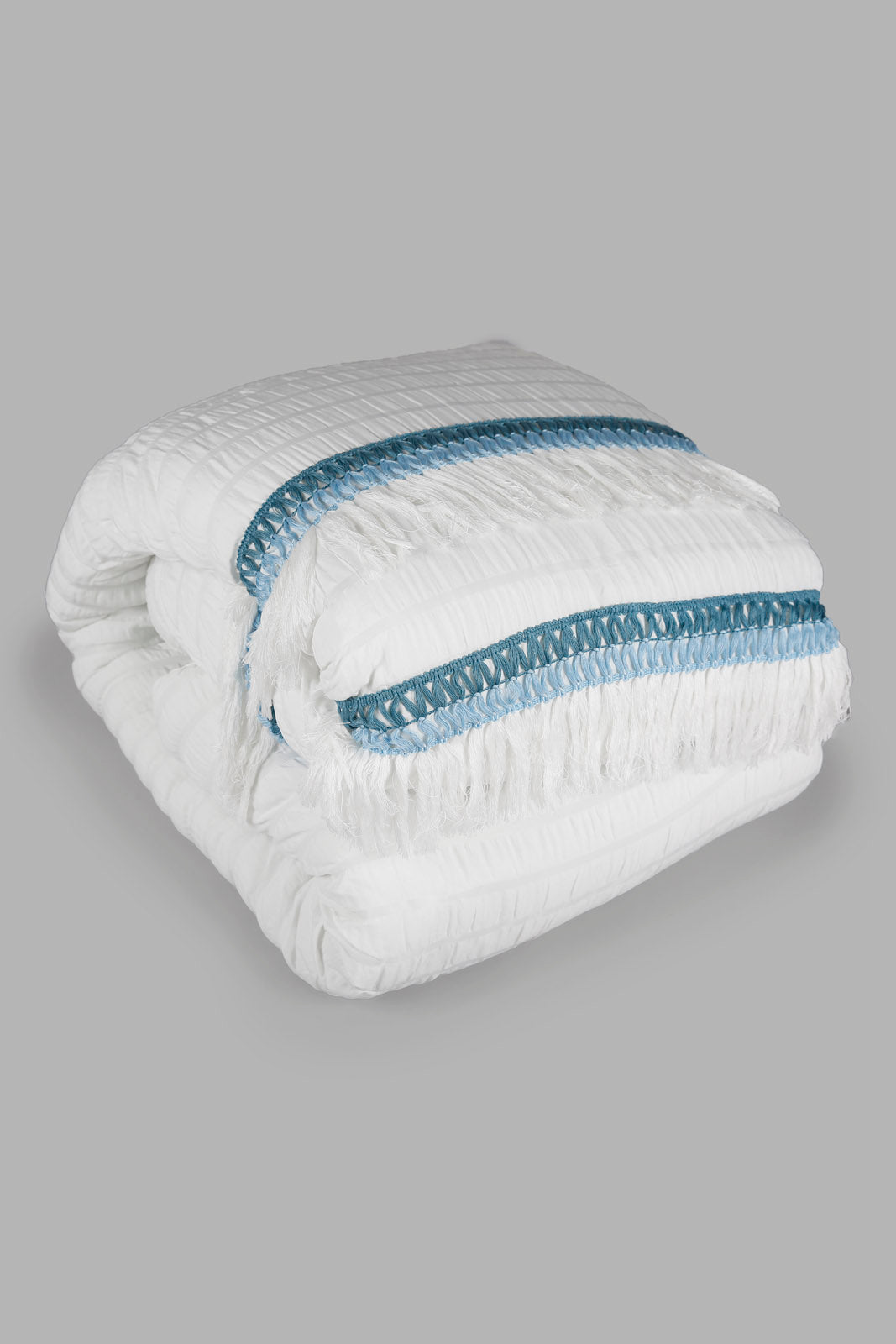 Redtag-Teal-7-Piece-Jacqard-Comforter-Set-(King-Size)-Category:Comforters,-Colour:Teal,-Deals:New-In,-Filter:Home-Bedroom,-HMW-BED-Comforters,-New-In-HMW-BED,-Non-Sale,-Section:Homewares,-W22A-Home-Bedroom-