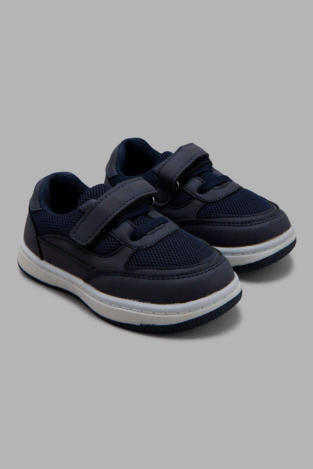 Redtag-Navy-Velcro-Strap-Sneakers-Category:Shoes,-Colour:Navy,-Deals:New-In,-Filter:Boys-Footwear-(1-to-3-Yrs),-INB-Shoes,-New-In-INB-FOO,-Non-Sale,-Section:Boys-(0-to-14Yrs),-W22B-Infant-Boys-1 to 3 Years