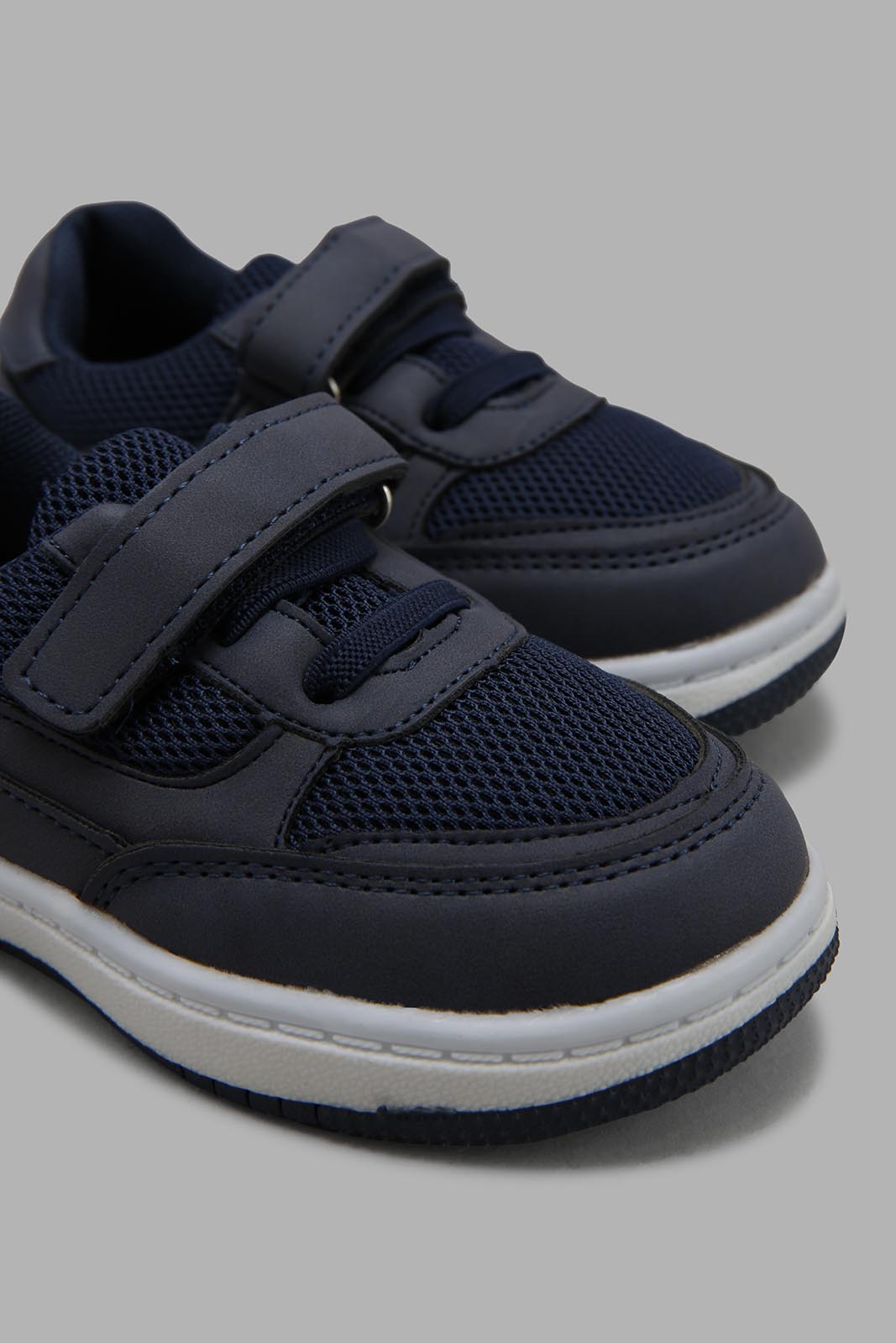 Redtag-Navy-Velcro-Strap-Sneakers-Category:Shoes,-Colour:Navy,-Deals:New-In,-Filter:Boys-Footwear-(1-to-3-Yrs),-INB-Shoes,-New-In-INB-FOO,-Non-Sale,-Section:Boys-(0-to-14Yrs),-W22B-Infant-Boys-1 to 3 Years