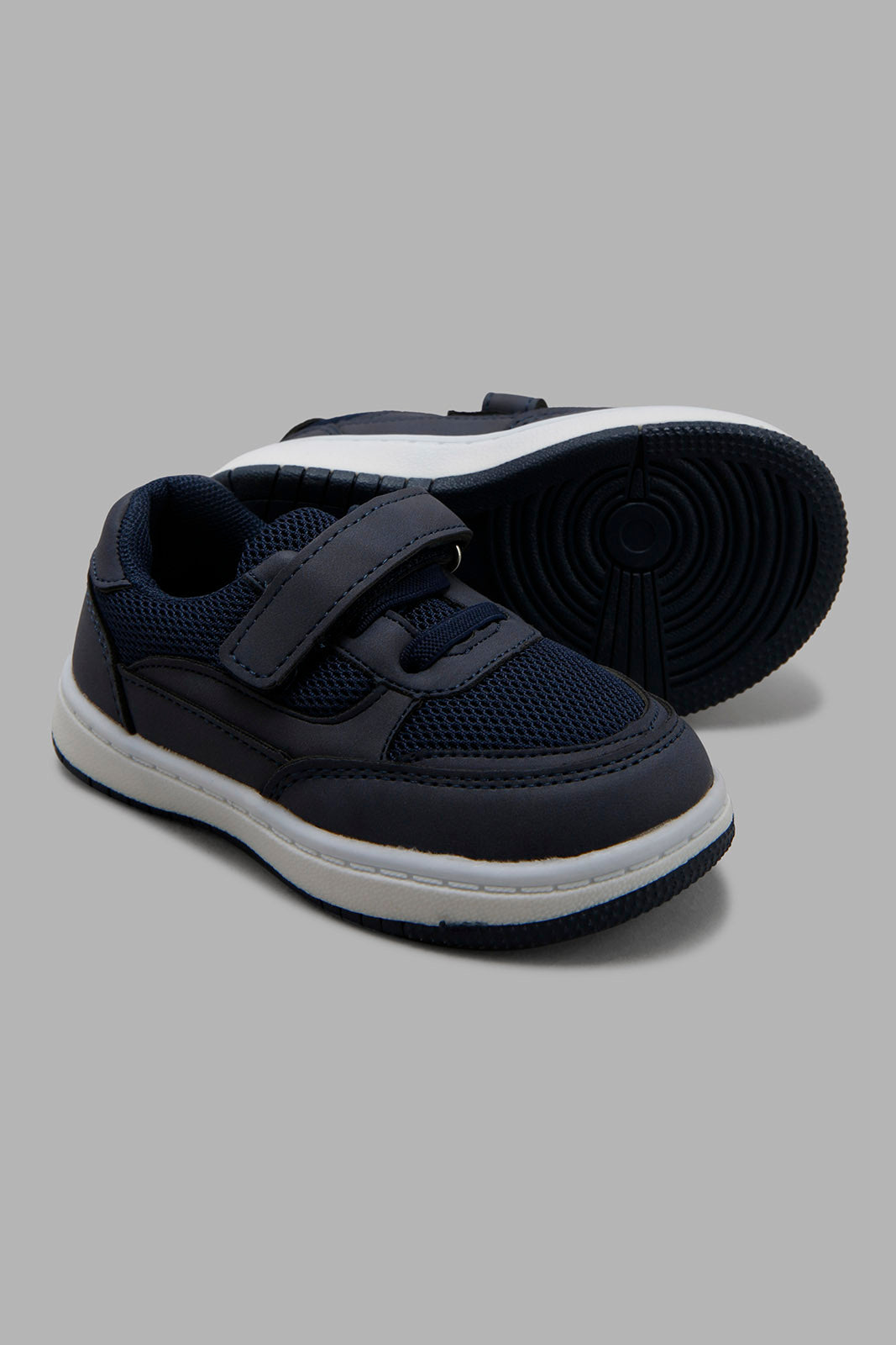 Redtag-Navy-Velcro-Strap-Sneakers-Category:Shoes,-Colour:Navy,-Deals:New-In,-Filter:Boys-Footwear-(1-to-3-Yrs),-INB-Shoes,-New-In-INB-FOO,-Non-Sale,-Section:Boys-(0-to-14Yrs),-W22B-Infant-Boys-1 to 3 Years