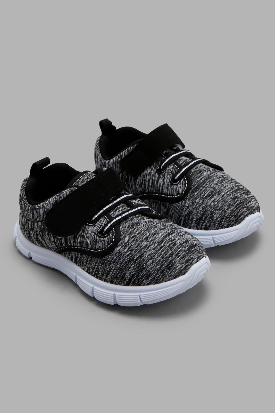 Redtag-Grey-Velcro-Strap-Pump-Category:Trainers,-Colour:Grey,-Deals:New-In,-Filter:Boys-Footwear-(1-to-3-Yrs),-INB-Trainers,-New-In-INB-FOO,-Non-Sale,-Section:Boys-(0-to-14Yrs),-W22B-Infant-Boys-1 to 3 Years