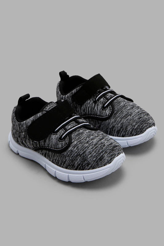 Redtag-Grey-Velcro-Strap-Pump-Category:Trainers,-Colour:Grey,-Deals:New-In,-Filter:Boys-Footwear-(1-to-3-Yrs),-INB-Trainers,-New-In-INB-FOO,-Non-Sale,-Section:Boys-(0-to-14Yrs),-W22B-Infant-Boys-1 to 3 Years