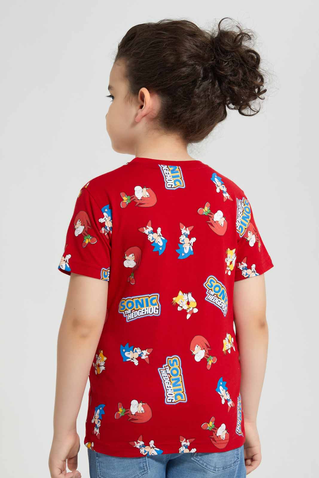 Redtag-Red-Printed-Sonic-SS-T-Shirt-BOY-T-Shirts,-Category:T-Shirts,-CHR,-Colour:Red,-Deals:New-In,-Filter:Boys-(2-to-8-Yrs),-New-In-BOY-APL,-Non-Sale,-Section:Boys-(0-to-14Yrs),-TBL,-W22O-Boys-2 to 8 Years
