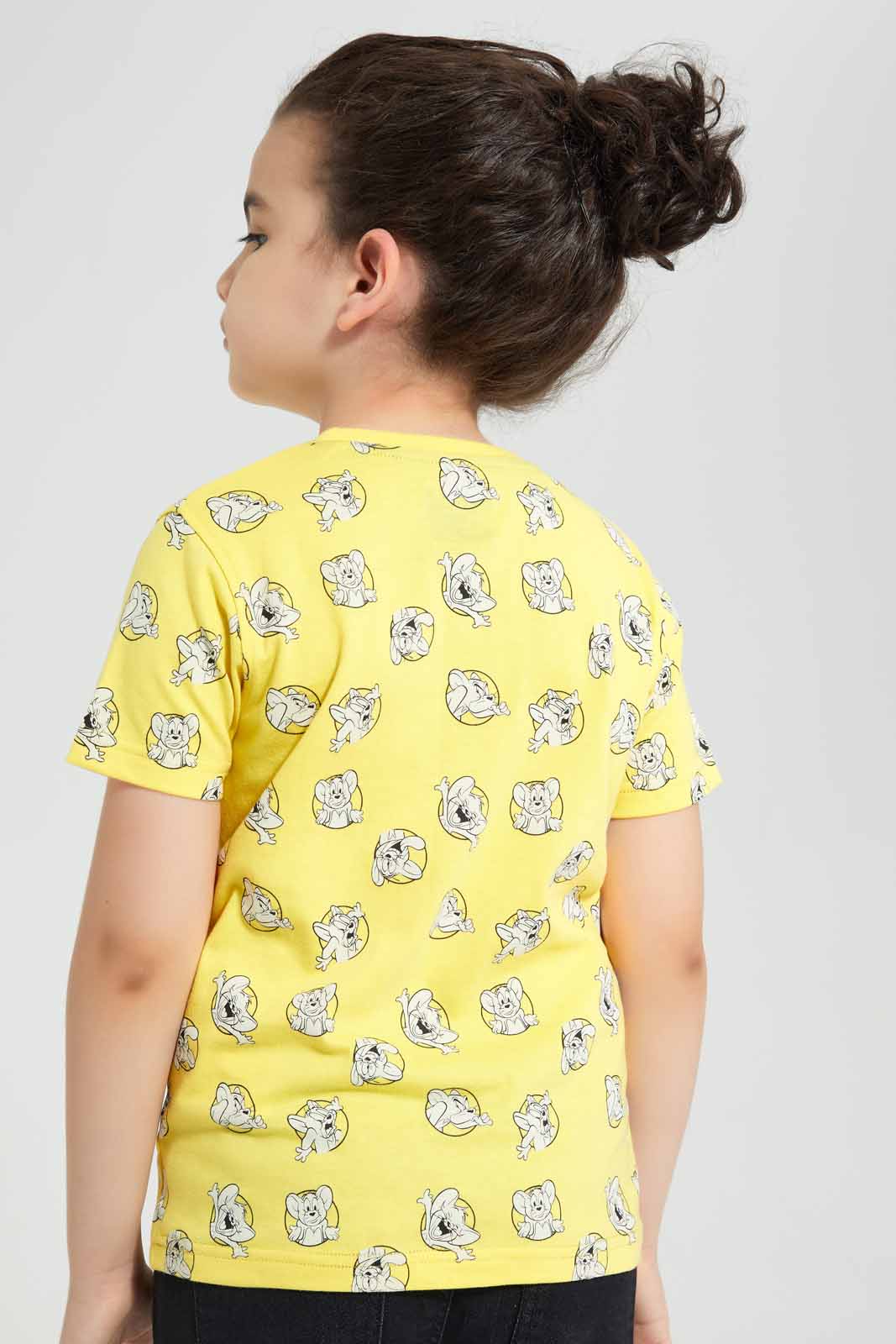 Redtag-Yellow-Printed-Tom-And-Jerry-SS-T-Shirt-BOY-T-Shirts,-Category:T-Shirts,-CHR,-Colour:Yellow,-Deals:New-In,-Filter:Boys-(2-to-8-Yrs),-New-In-BOY-APL,-Non-Sale,-Section:Boys-(0-to-14Yrs),-TBL,-W22O-Boys-2 to 8 Years