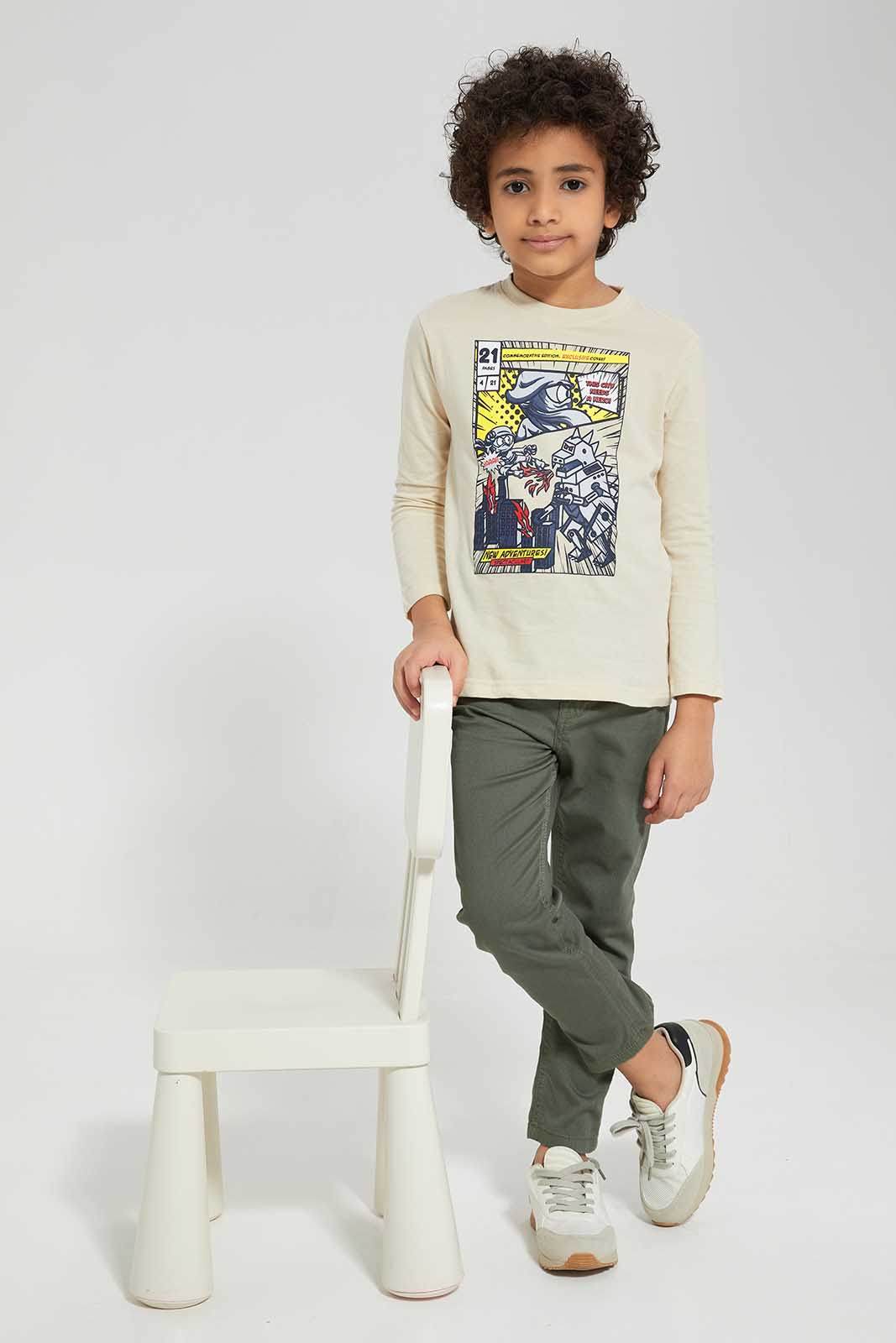 Redtag-Olive-Coloured-Twill-Stretch-Jean-BOY-Jeans,-Category:Jeans,-Colour:Green,-Deals:New-In,-Filter:Boys-(2-to-8-Yrs),-New-In-BOY,-Non-Sale,-Section:Boys-(0-to-14Yrs),-W22O-Boys-2 to 8 Years