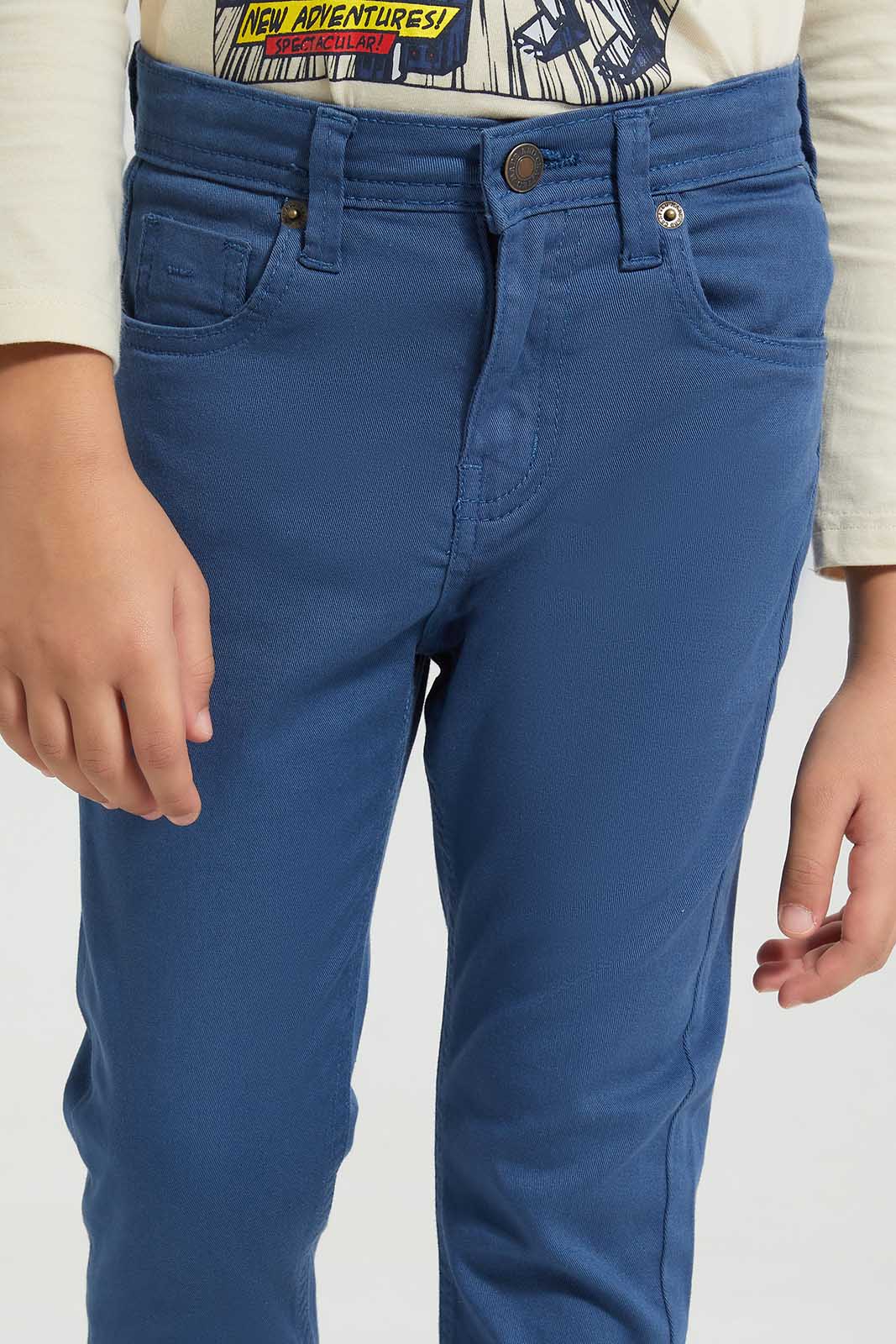 Redtag-Blue-Coloured-Twill-Stretch-Jean-BOY-Jeans,-Category:Jeans,-Colour:Blue,-Deals:New-In,-Filter:Boys-(2-to-8-Yrs),-New-In-BOY,-Non-Sale,-Section:Boys-(0-to-14Yrs),-W22O-Boys-2 to 8 Years