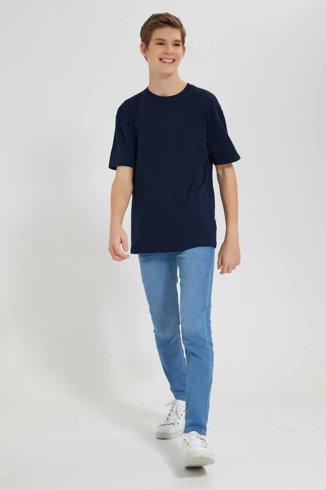 Redtag-Light-Wash-Pull-On-Jeans-BSR-Jeans,-Category:Jeans,-Colour:Light-Wash,-Deals:New-In,-Filter:Senior-Boys-(8-to-14-Yrs),-FIT-WALL-(FTW),-New-In-BSR-APL,-Non-Sale,-Section:Boys-(0-to-14Yrs),-W22O-Senior-Boys-9 to 14 Years