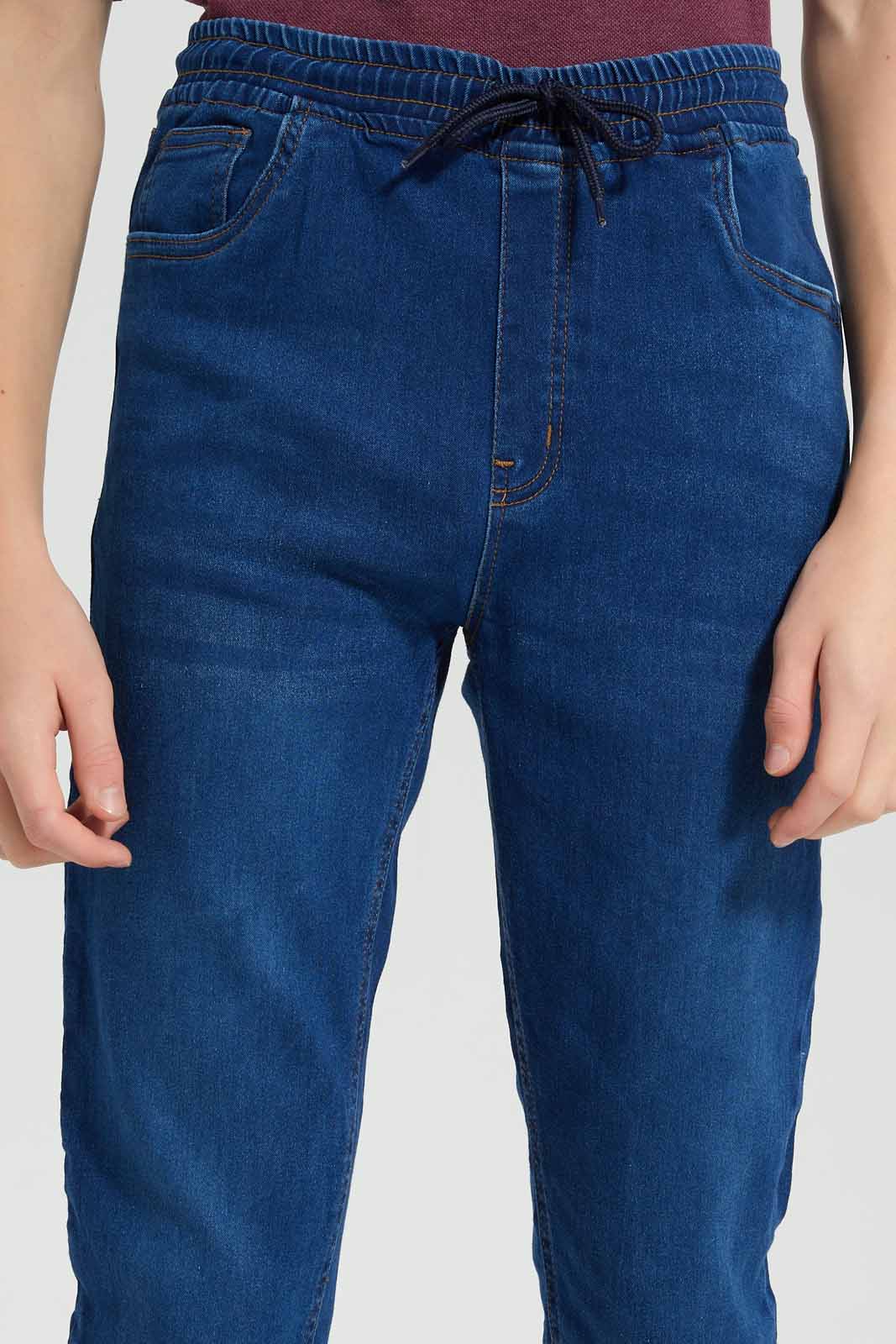 Redtag-Dark-Wash-Pull-On-Jeans-BSR-Jeans,-Category:Jeans,-Colour:Dark-Wash,-Deals:New-In,-Filter:Senior-Boys-(8-to-14-Yrs),-FIT-WALL-(FTW),-New-In-BSR-APL,-Non-Sale,-Section:Boys-(0-to-14Yrs),-W22O-Senior-Boys-9 to 14 Years