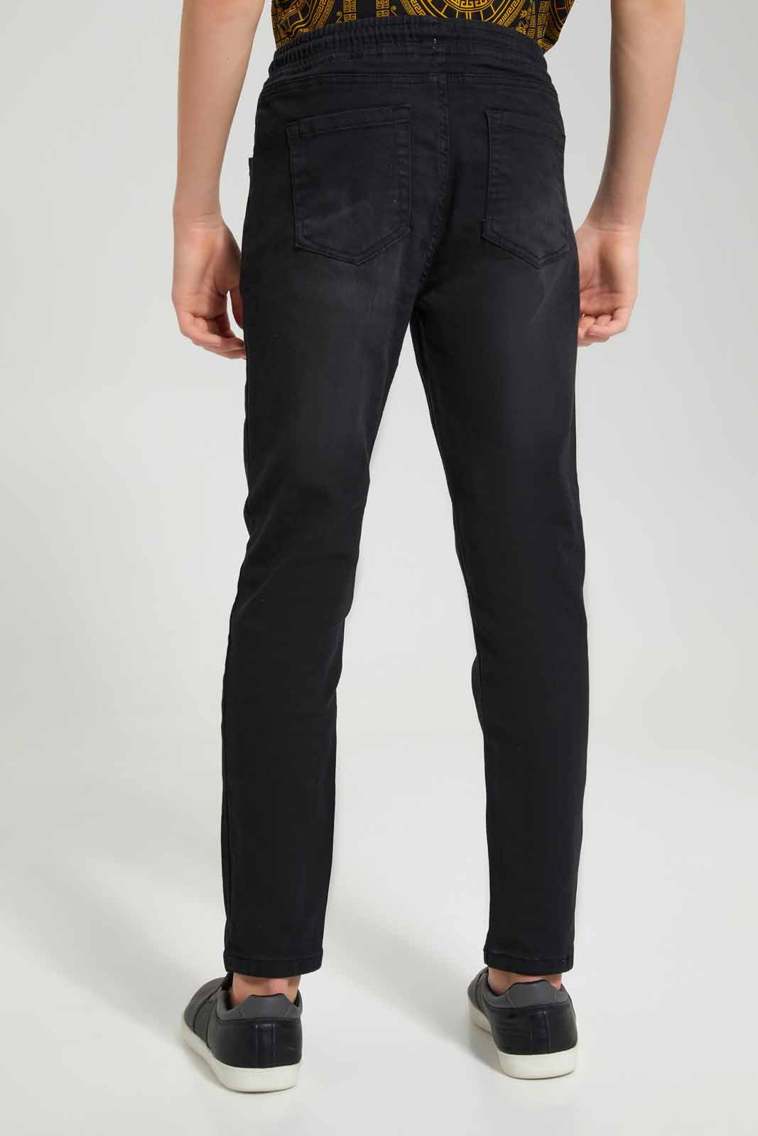 Redtag-Black-Pull-On-Jeans-BSR-Jeans,-Category:Jeans,-Colour:Black,-Deals:New-In,-Filter:Senior-Boys-(8-to-14-Yrs),-FIT-WALL-(FTW),-New-In-BSR-APL,-Non-Sale,-Section:Boys-(0-to-14Yrs),-W22O-Senior-Boys-9 to 14 Years