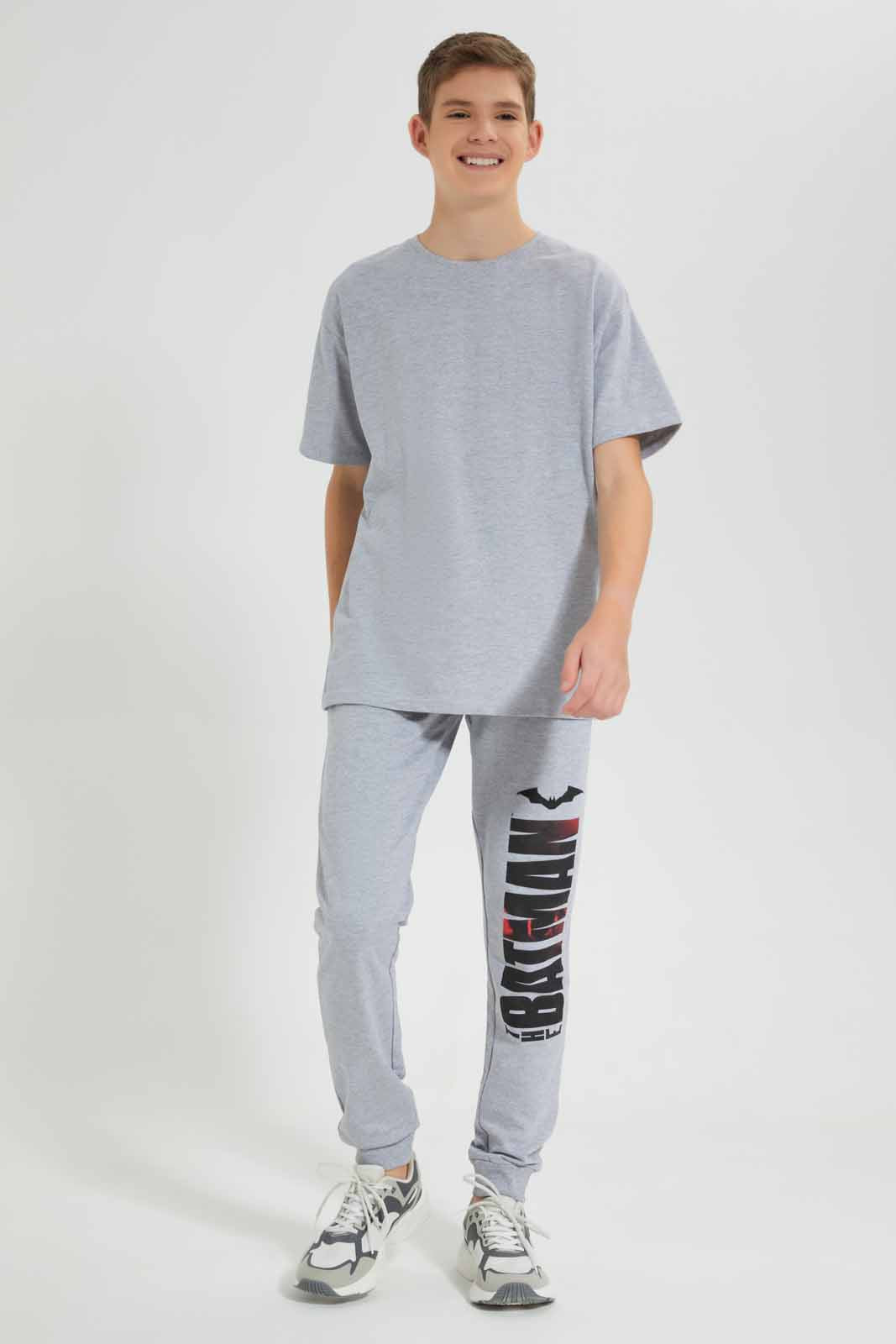 Redtag-Grey-Mel-Oversize-Sweat-T-Shirt-BSR-Sweatshirts,-Category:Sweatshirts,-Colour:Grey,-Deals:New-In,-Filter:Senior-Boys-(9-to-14-Yrs),-New-In-BSR-APL,-Non-Sale,-Section:Boys-(0-to-14Yrs),-TBL,-W22O-Senior-Boys-9 to 14 Years