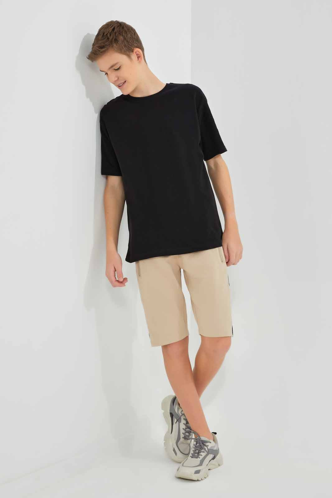 Redtag-Black-Oversize-Sweat-T-Shirt-BSR-Sweatshirts,-Category:Sweatshirts,-Colour:Black,-Deals:New-In,-Filter:Senior-Boys-(9-to-14-Yrs),-New-In-BSR-APL,-Non-Sale,-Section:Boys-(0-to-14Yrs),-TBL,-W22O-Senior-Boys-9 to 14 Years