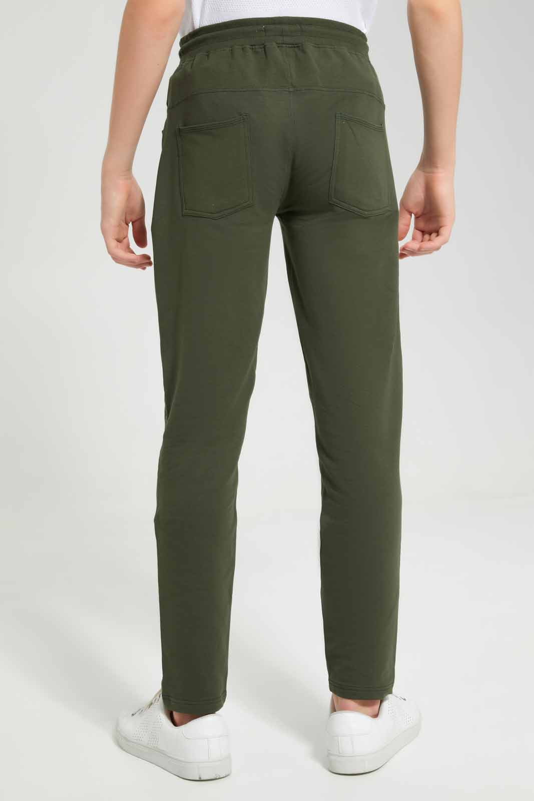 Redtag-Olive-Stretch-Active-Pants-BSR-Joggers,-Category:Joggers,-Colour:Olive,-Deals:New-In,-Filter:Senior-Boys-(8-to-14-Yrs),-New-In-BSR-APL,-Non-Sale,-Section:Boys-(0-to-14Yrs),-W22O-Senior-Boys-9 to 14 Years