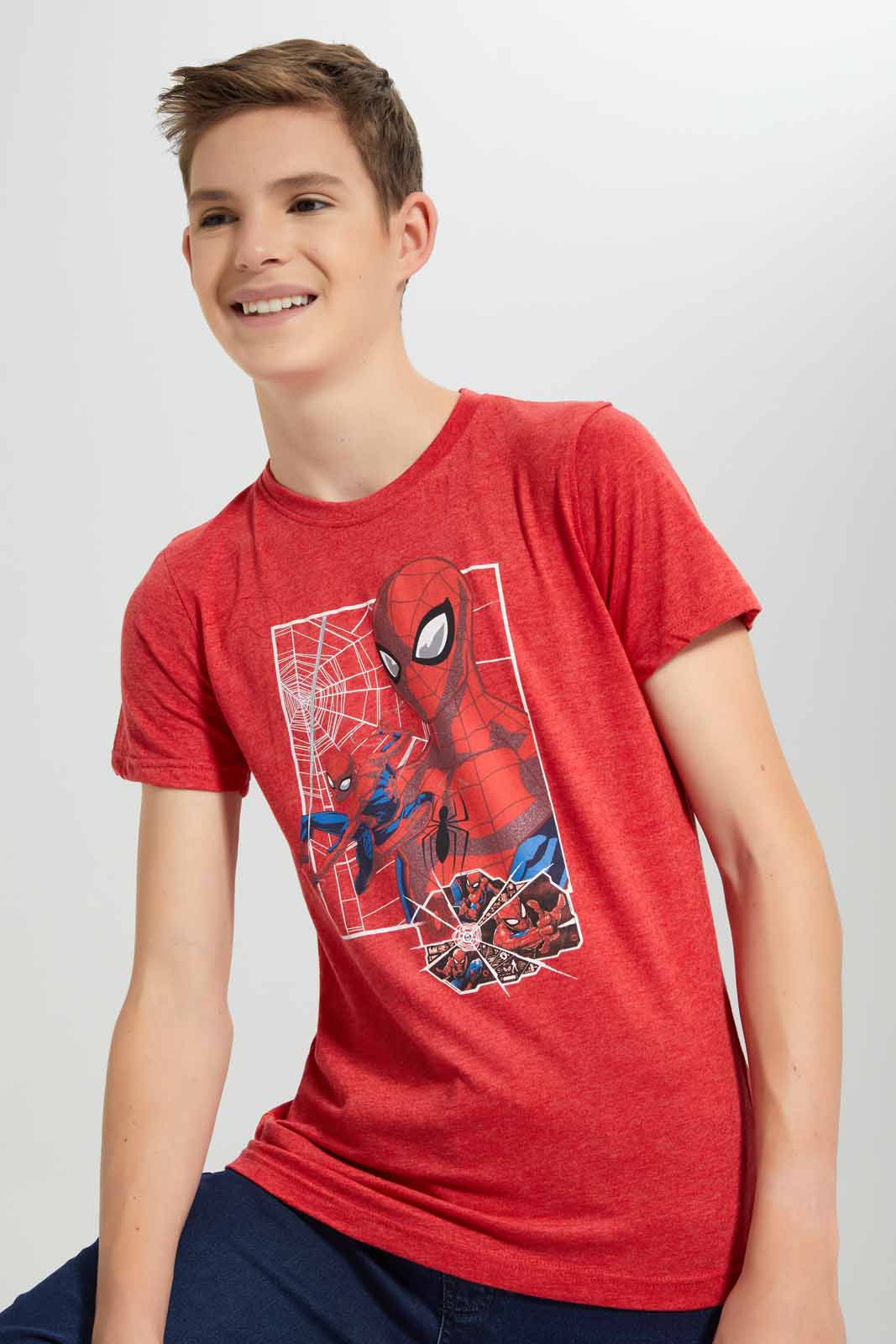Red Mel Spiderman T-Shirt