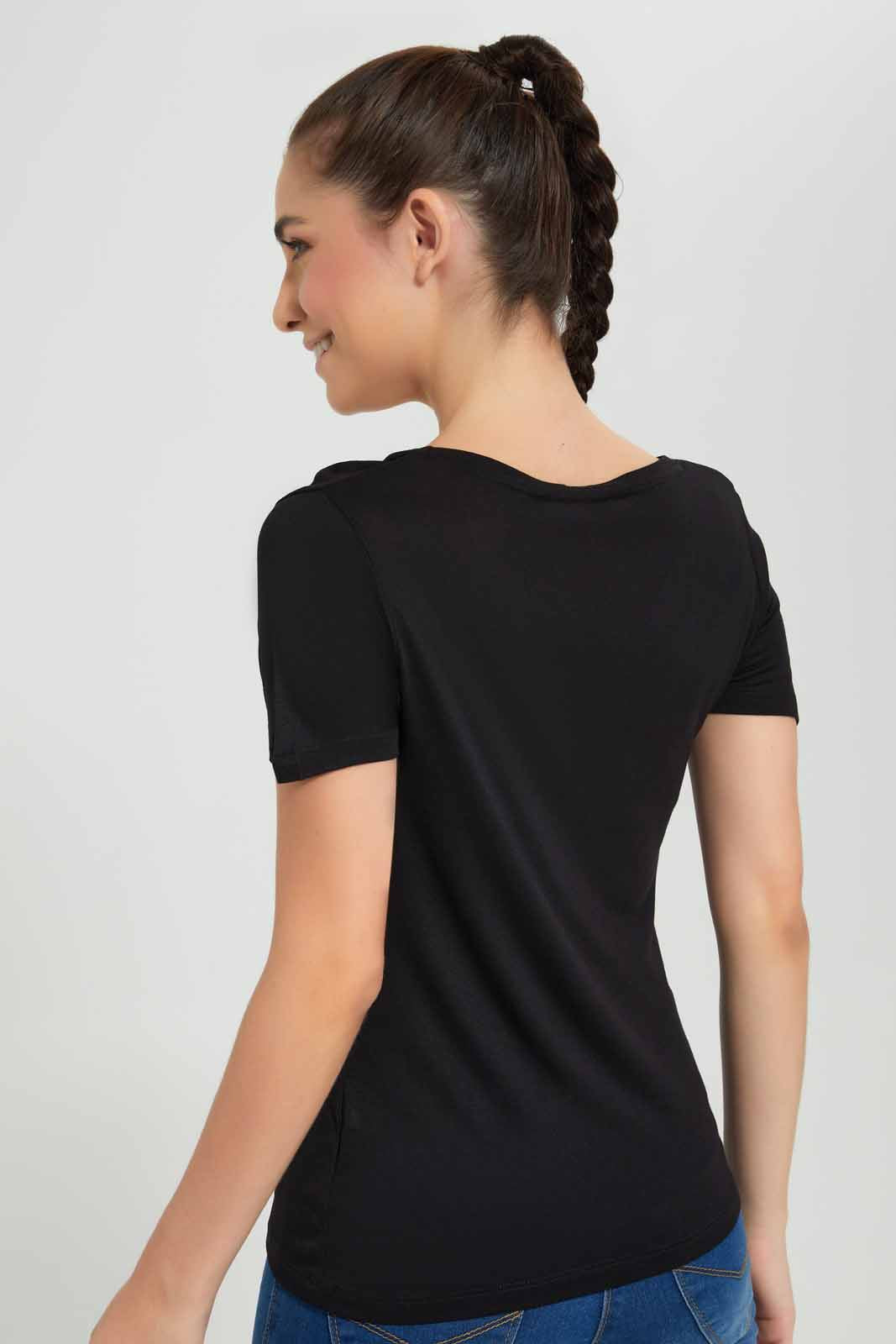 Redtag-Rust-Short-Sleeve-V-Neck-T-Shirt-Category:T-Shirts,-Colour:Orange,-Deals:New-In,-Filter:Women's-Clothing,-New-In-Women-APL,-Non-Sale,-Section:Women,-TBL,-W22O,-Women-T-Shirts-Women's-