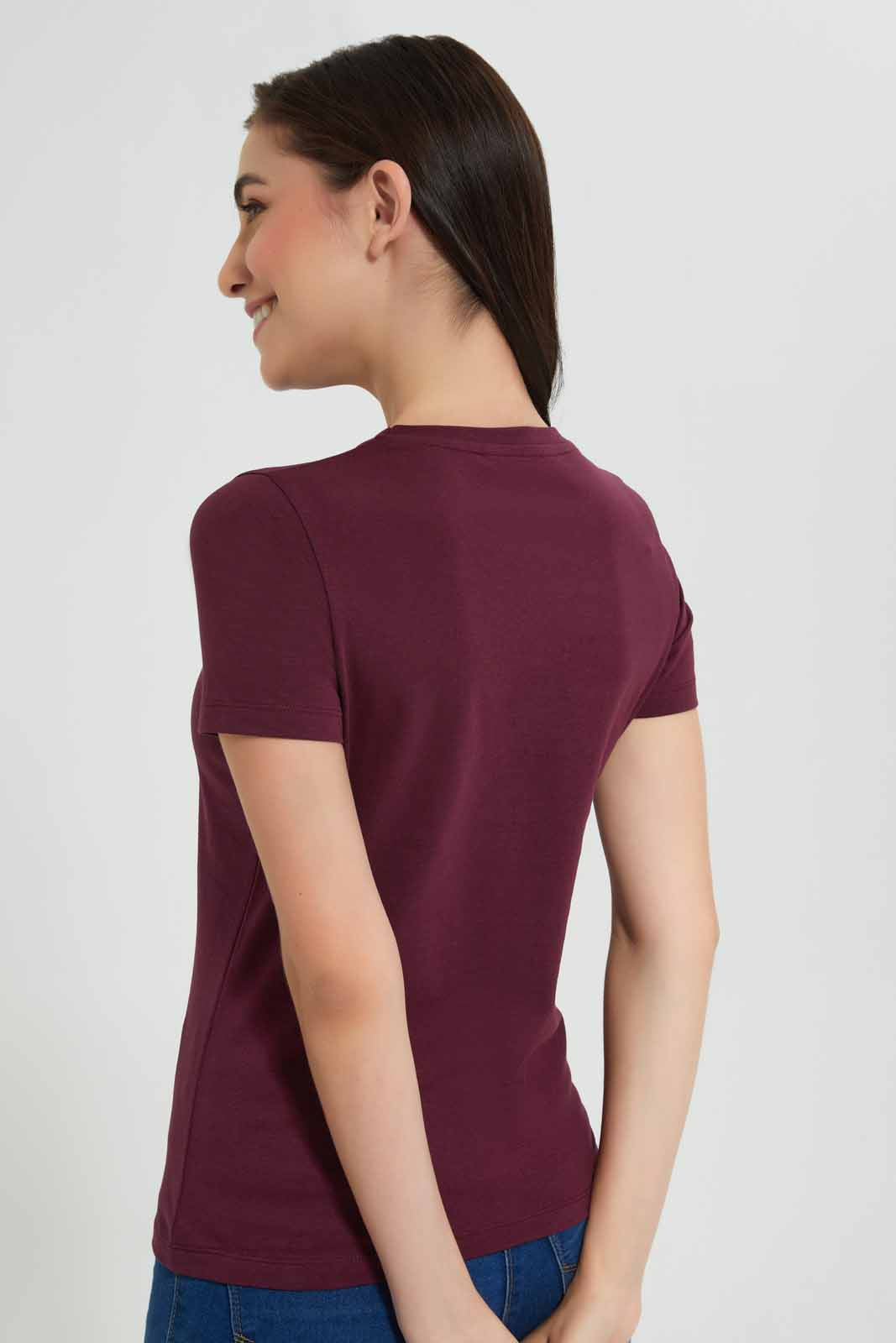 Redtag-Black-Short-Sleeve-Crew-Neck-T-Shirt-Category:T-Shirts,-Colour:Black,-Deals:New-In,-Filter:Women's-Clothing,-New-In-Women,-Non-Sale,-Section:Women,-TBL,-W22O,-Women-T-Shirts-Women's-