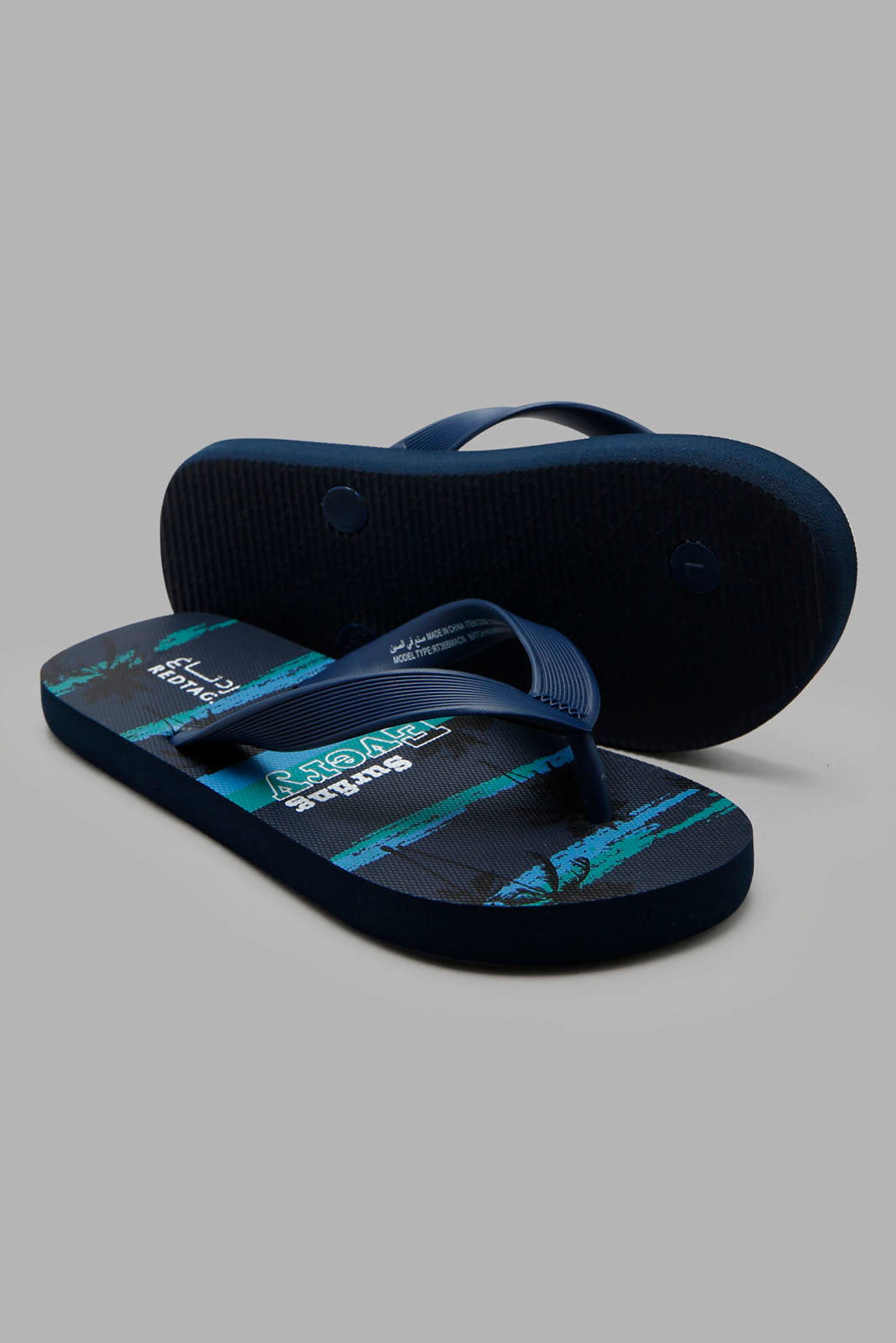 Redtag-Navy-Beach-Print-Toe-Post-BSR-Flip-Flops,-Category:Flip-Flops,-Colour:Navy,-Deals:New-In,-Filter:Boys-Footwear-(5-to-14-Yrs),-New-In-BSR-FOO,-Non-Sale,-Section:Boys-(0-to-14Yrs),-W22A-Senior-Boys-5 to 14 Years
