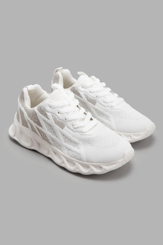 Redtag-White-Knit-Sneaker-BSR-Trainers,-Category:Trainers,-Colour:White,-Deals:New-In,-Filter:Boys-Footwear-(5-to-14-Yrs),-New-In-BSR-FOO,-Non-Sale,-Section:Boys-(0-to-14Yrs),-W22A-Senior-Boys-5 to 14 Years