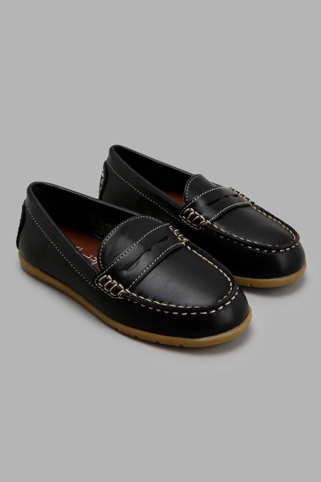 Redtag-Black-Penny-Loafer-BOY-Shoes,-Category:Shoes,-Colour:Black,-Deals:New-In,-Filter:Boys-Footwear-(3-to-5-Yrs),-New-In-BOY-FOO,-Non-Sale,-Section:Boys-(0-to-14Yrs),-W22A-Boys-3 to 5 Years