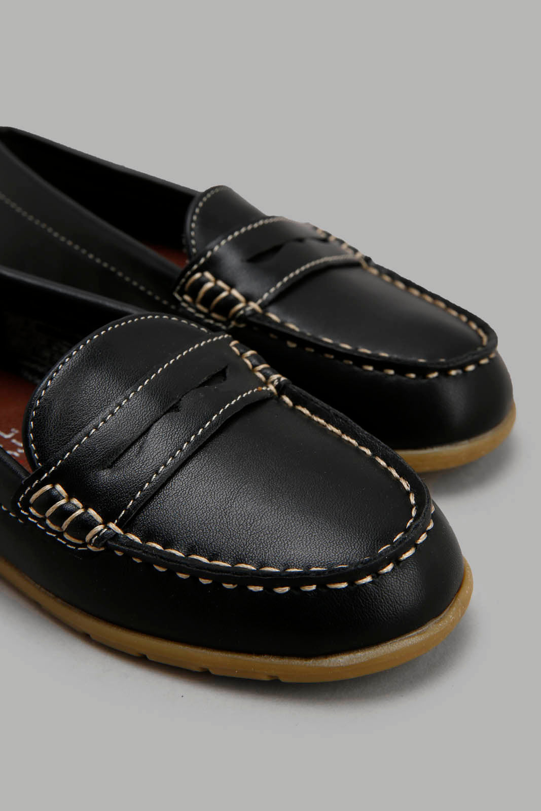 Redtag-Black-Penny-Loafer-BOY-Shoes,-Category:Shoes,-Colour:Black,-Deals:New-In,-Filter:Boys-Footwear-(3-to-5-Yrs),-New-In-BOY-FOO,-Non-Sale,-Section:Boys-(0-to-14Yrs),-W22A-Boys-3 to 5 Years
