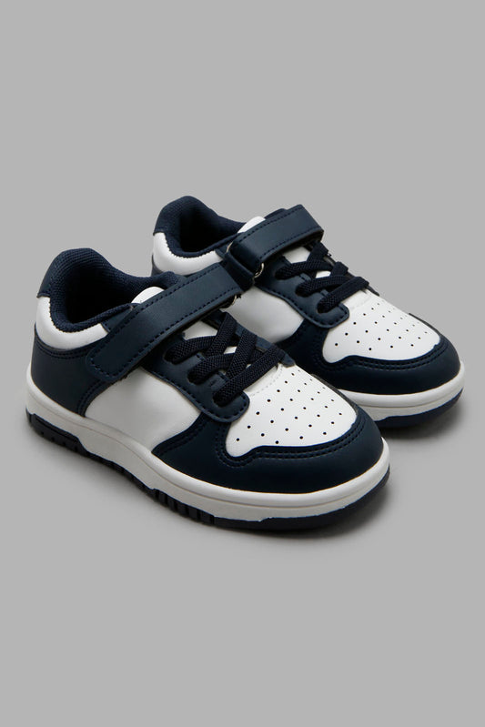 Redtag-Navy-Velcro-Strap-Sneaker-Category:Shoes,-Colour:Navy,-Deals:New-In,-Filter:Boys-Footwear-(1-to-3-Yrs),-INB-Shoes,-New-In-INB-FOO,-Non-Sale,-Section:Boys-(0-to-14Yrs),-W22A-Infant-Boys-1 to 3 Years