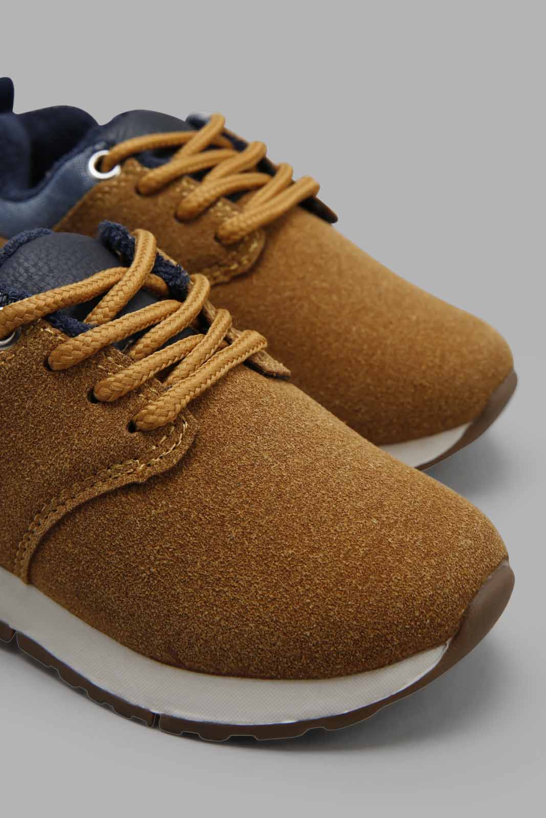 Redtag-Mustard-Lace-Up-Trainer-Category:Shoes,-Colour:Mustard,-Deals:New-In,-Filter:Boys-Footwear-(1-to-3-Yrs),-INB-Shoes,-New-In-INB-FOO,-Non-Sale,-Section:Boys-(0-to-14Yrs),-W22A-Infant-Boys-1 to 3 Years