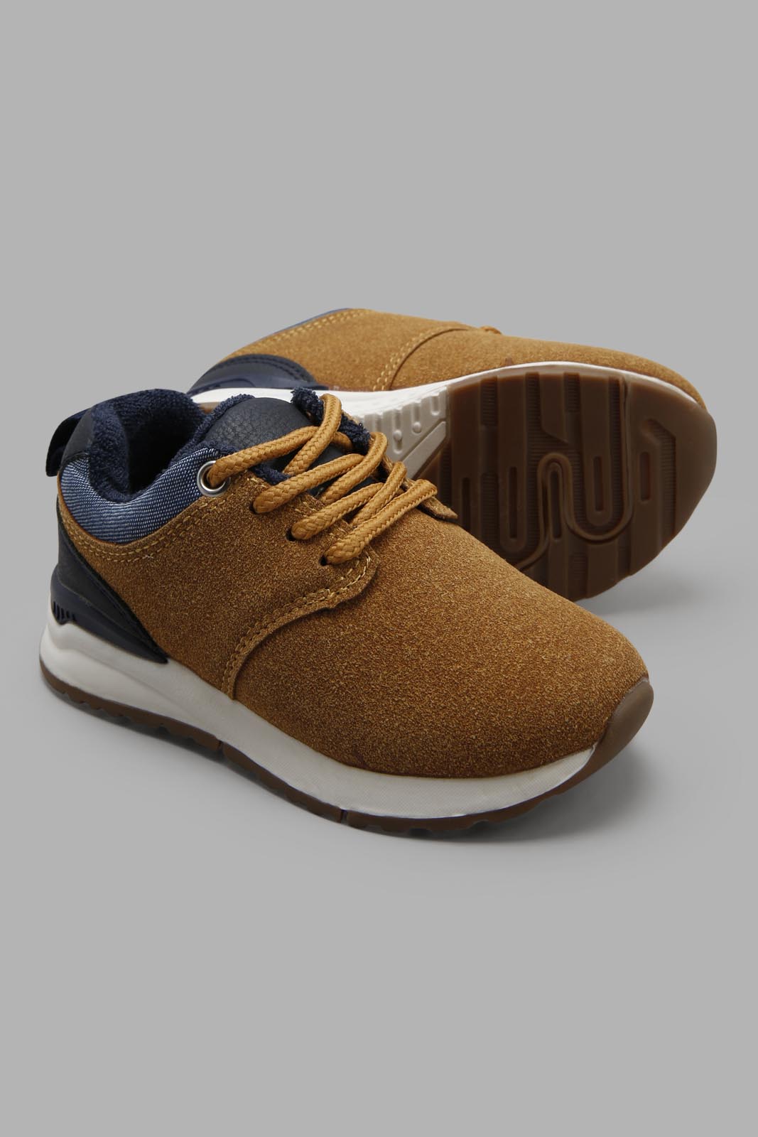Redtag-Mustard-Lace-Up-Trainer-Category:Shoes,-Colour:Mustard,-Deals:New-In,-Filter:Boys-Footwear-(1-to-3-Yrs),-INB-Shoes,-New-In-INB-FOO,-Non-Sale,-Section:Boys-(0-to-14Yrs),-W22A-Infant-Boys-1 to 3 Years
