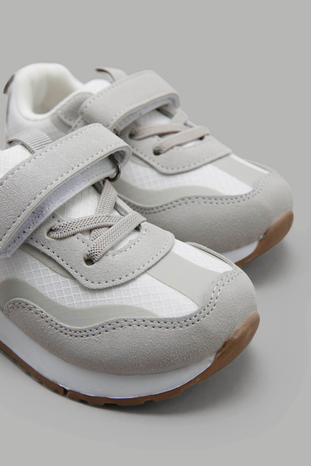 Redtag-Grey-Velcro-Slim-Runner-Category:Shoes,-Colour:Grey,-Deals:New-In,-Filter:Boys-Footwear-(1-to-3-Yrs),-INB-Shoes,-New-In-INB-FOO,-Non-Sale,-Section:Boys-(0-to-14Yrs),-W22A-Infant-Boys-1 to 3 Years