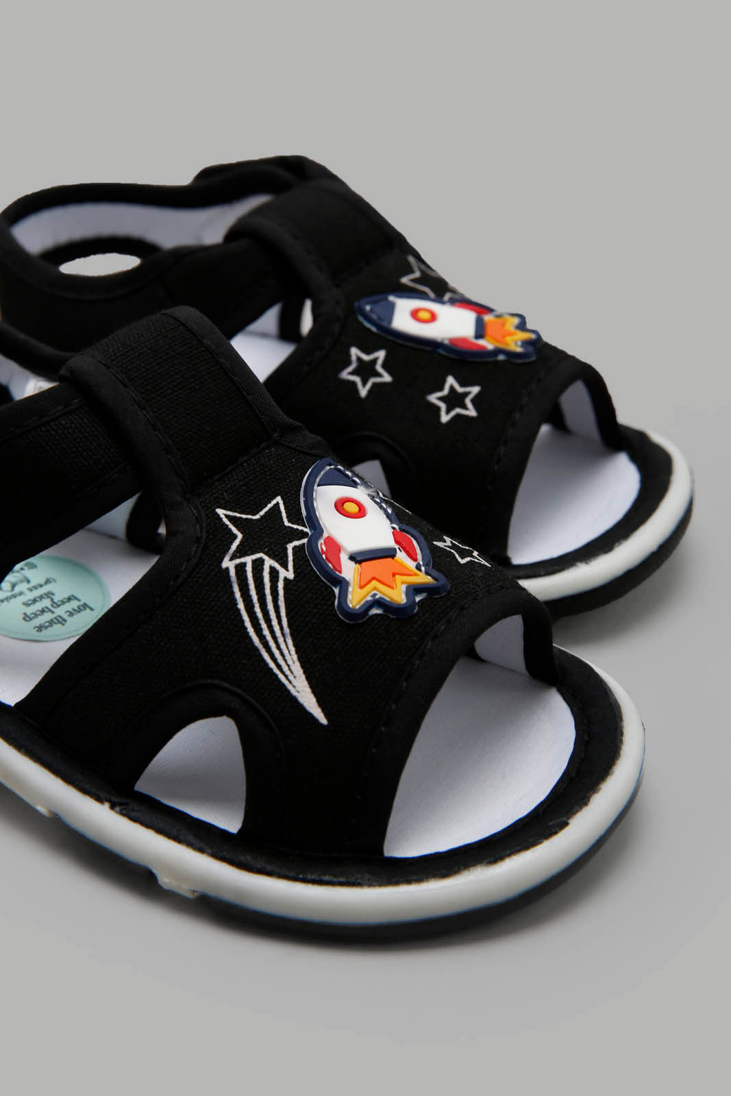 Redtag-Black-Logo-Patch-Pump-Category:Trainers,-Colour:Black,-Deals:New-In,-Filter:Boys-Footwear-(1-to-3-Yrs),-INB-Trainers,-New-In-INB-FOO,-Non-Sale,-Section:Boys-(0-to-14Yrs),-W22A-Infant-Boys-1 to 3 Years