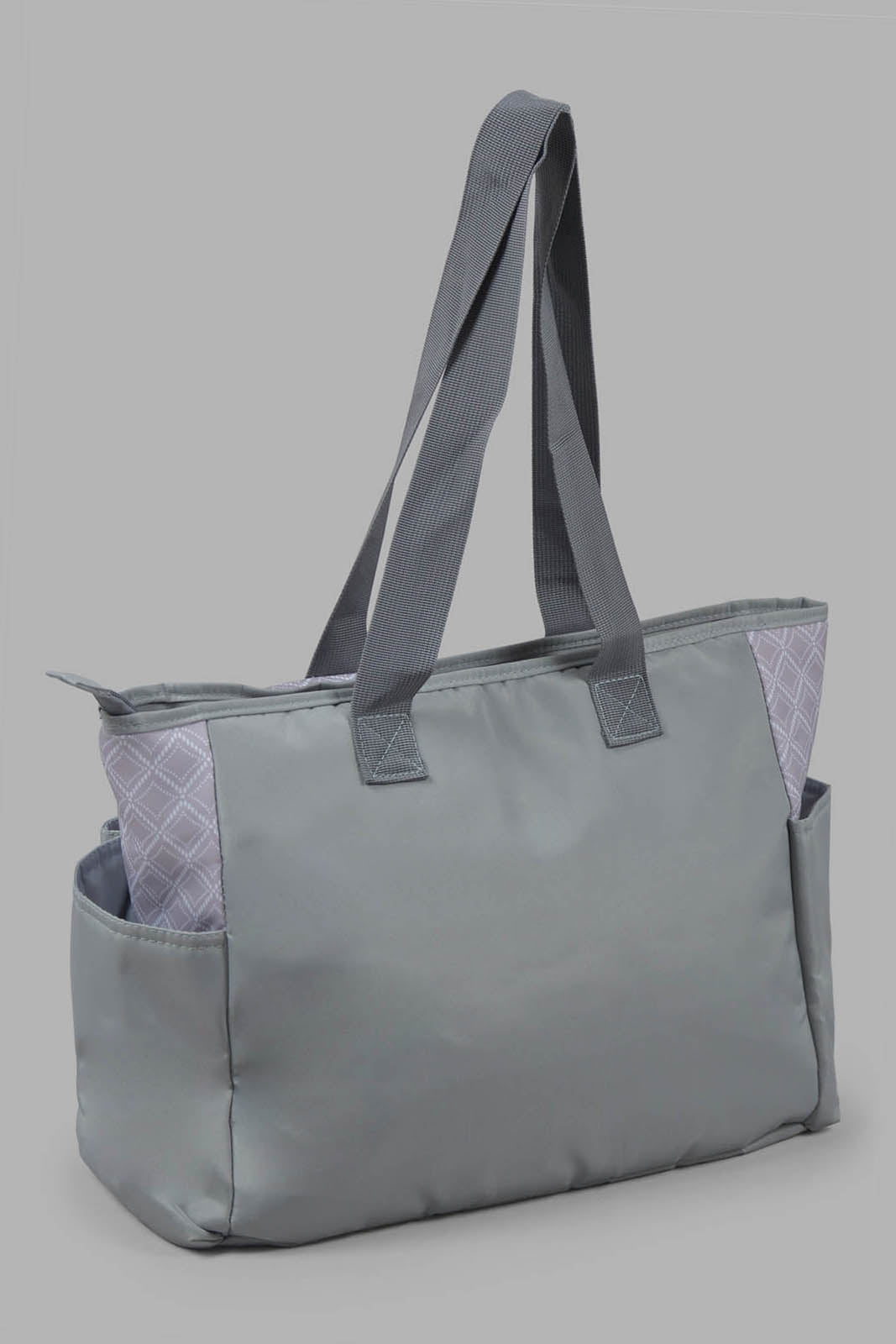 Redtag-Grey-Mama-Bag-Category:Bags,-Colour:Grey,-Filter:Newborn-Accessories,-NBN-Bags,-New-In,-New-In-NBN-ACC,-Non-Sale,-Section:Boys-(0-to-14Yrs),-W22O-New-Born-Baby-