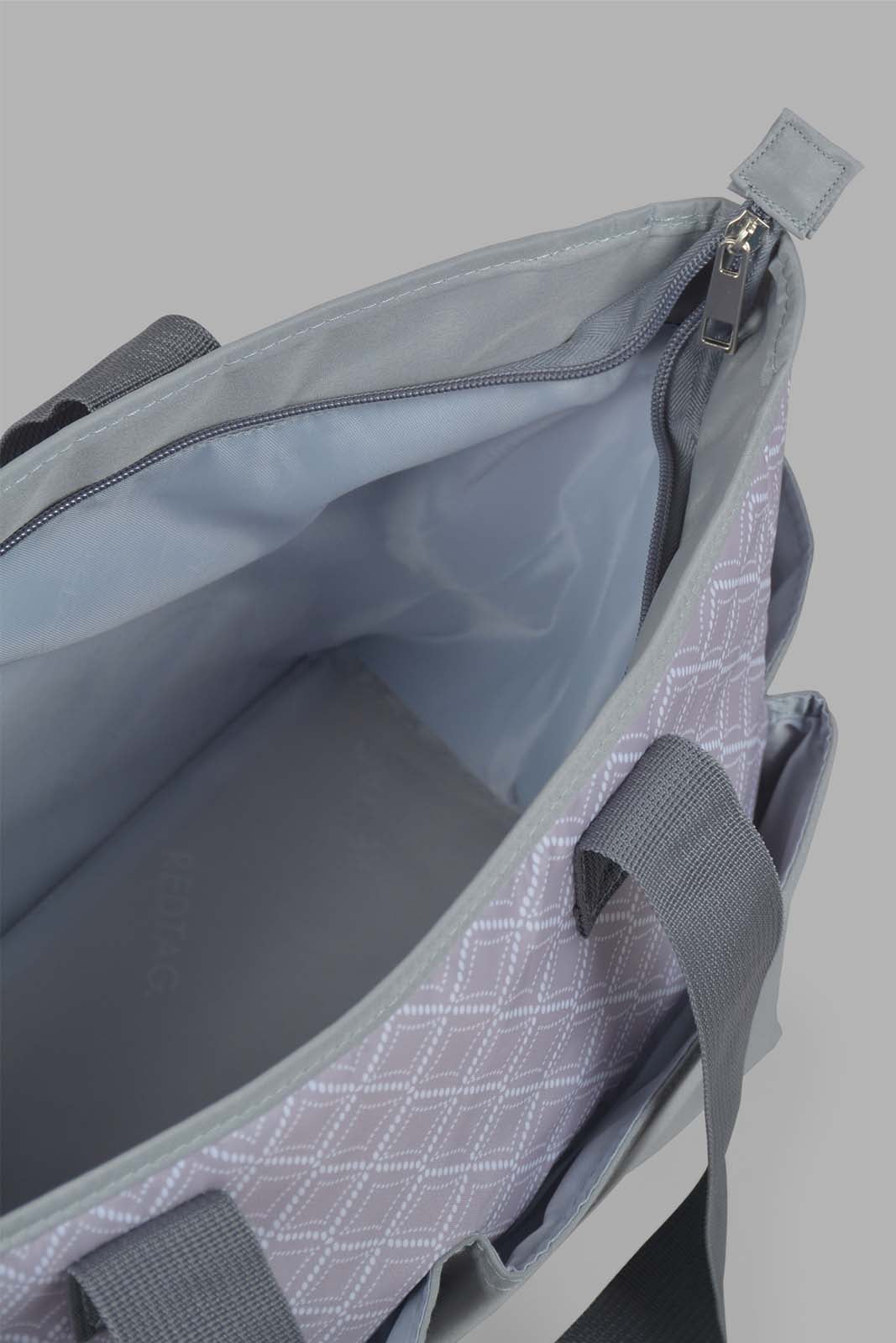 Redtag-Grey-Mama-Bag-Category:Bags,-Colour:Grey,-Filter:Newborn-Accessories,-NBN-Bags,-New-In,-New-In-NBN-ACC,-Non-Sale,-Section:Boys-(0-to-14Yrs),-W22O-New-Born-Baby-
