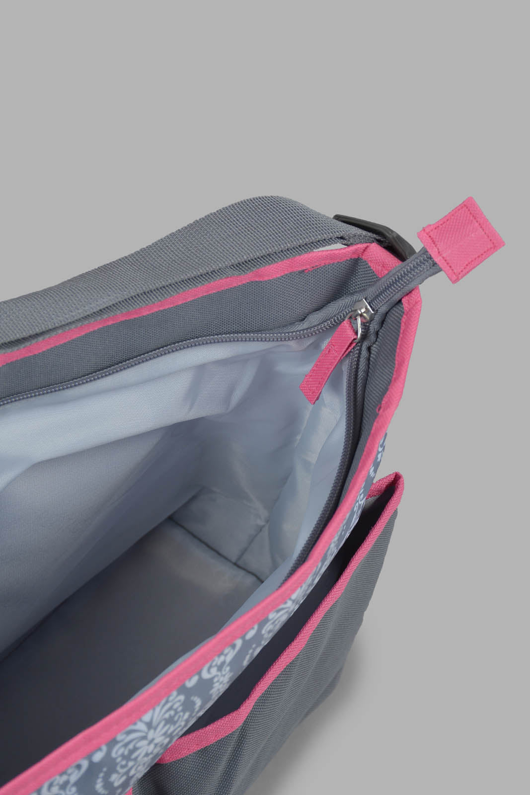 Redtag-Grey-Mama-Bag-Category:Bags,-Colour:Grey,-Filter:Newborn-Accessories,-NBN-Bags,-New-In,-New-In-NBN-ACC,-Non-Sale,-Section:Boys-(0-to-14Yrs),-W22O-New-Born-Baby-
