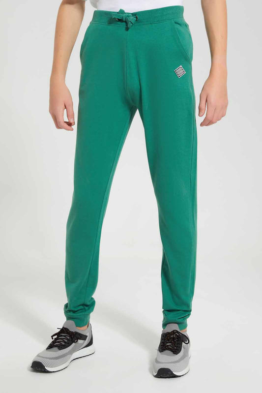 Redtag-Green-Table-Active-Pant-BSR-Joggers,-Category:Joggers,-Colour:Green,-Deals:New-In,-Filter:Senior-Boys-(9-to-14-Yrs),-New-In-BSR-APL,-Non-Sale,-Section:Boys-(0-to-14Yrs),-TBL,-W22O-Senior-Boys-9 to 14 Years