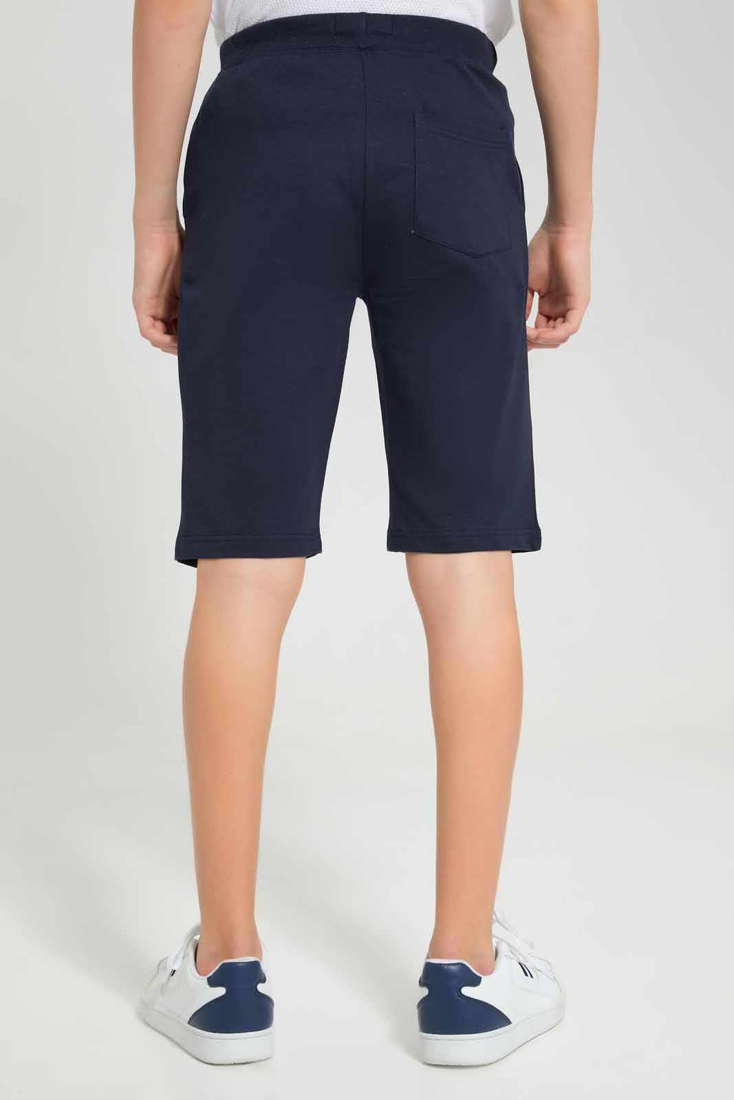 Redtag-Navy-Table-Active-Shorts-BSR-Shorts,-Category:Shorts,-Colour:Navy,-Deals:New-In,-Filter:Senior-Boys-(8-to-14-Yrs),-New-In-BSR-APL,-Non-Sale,-Section:Boys-(0-to-14Yrs),-TBL,-W22O-Senior-Boys-9 to 14 Years