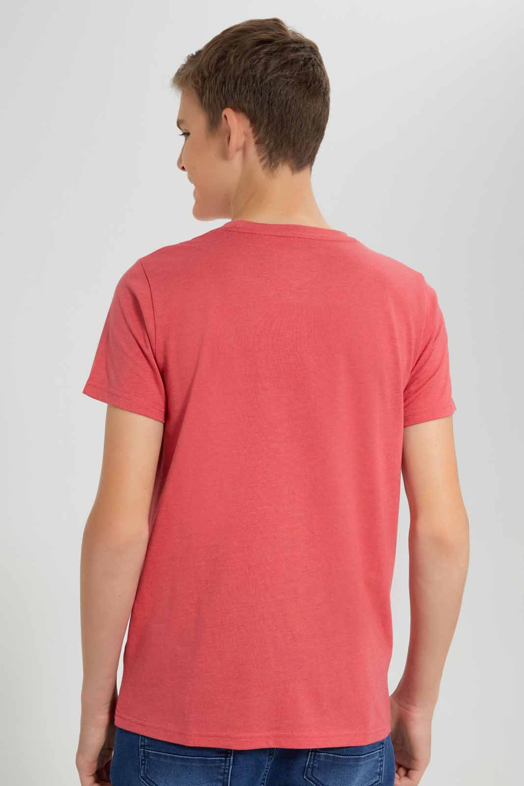 Redtag-Red-Mel-Money-Cant-Make-Me-Happy-T-Shirt-BSR-T-Shirts,-Category:T-Shirts,-Colour:Red,-Deals:New-In,-Filter:Senior-Boys-(9-to-14-Yrs),-New-In-BSR-APL,-Non-Sale,-Section:Boys-(0-to-14Yrs),-TBL,-W22O-Senior-Boys-9 to 14 Years