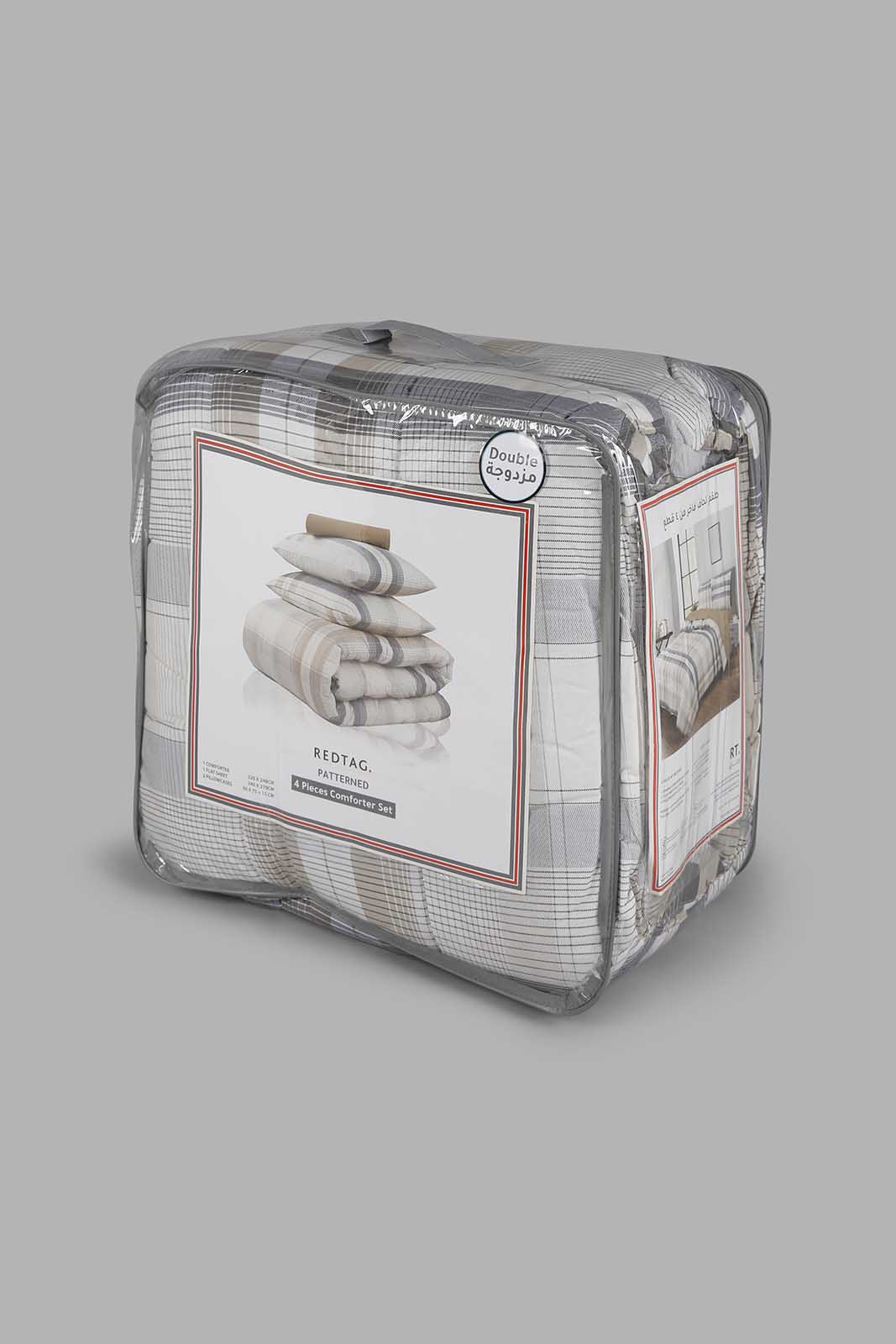 Redtag-Assorted-4-Piece-Comforter-Set-(Double-Size)-365,-Category:Comforters,-Colour:Assorted,-Deals:New-In,-Filter:Home-Bedroom,-HMW-BED-Comforters,-New-In-HMW-BED,-Non-Sale,-Section:Homewares-Home-Bedroom-