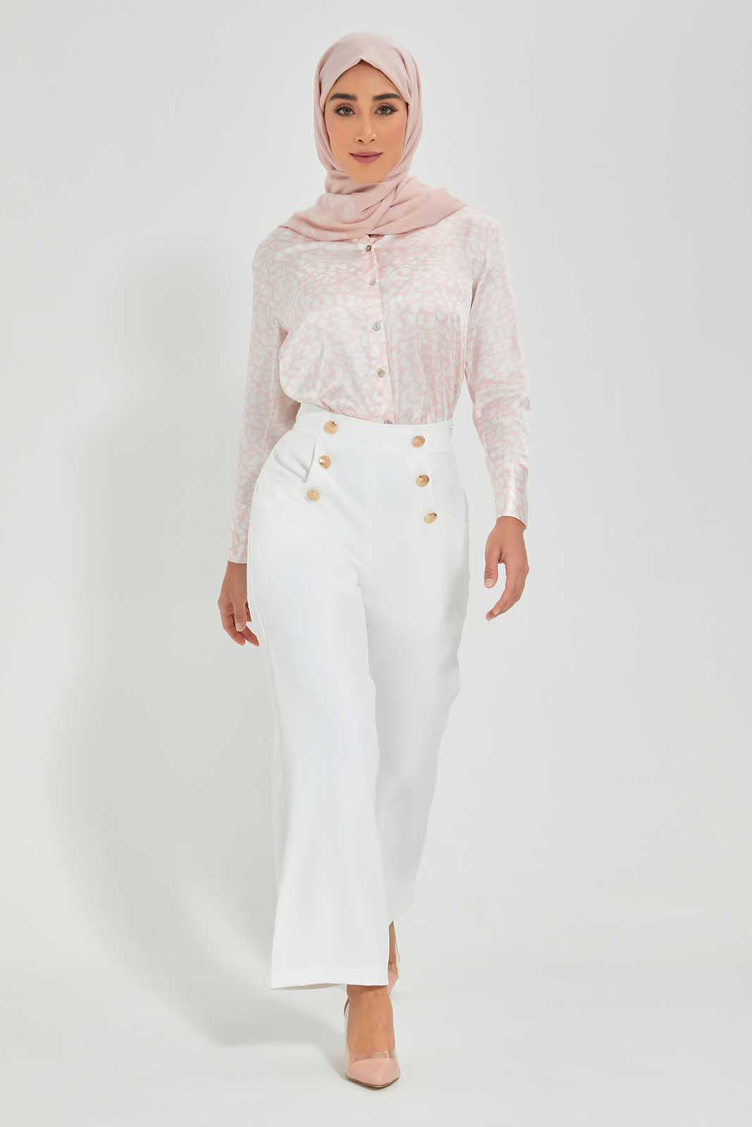 Redtag-white-Botton-Trousers-Category:Trousers,-Colour:White,-Deals:New-In,-Filter:Women's-Clothing,-LMC,-New-In-Women-APL,-Non-Sale,-Section:Women,-W22O,-Women-Trousers--