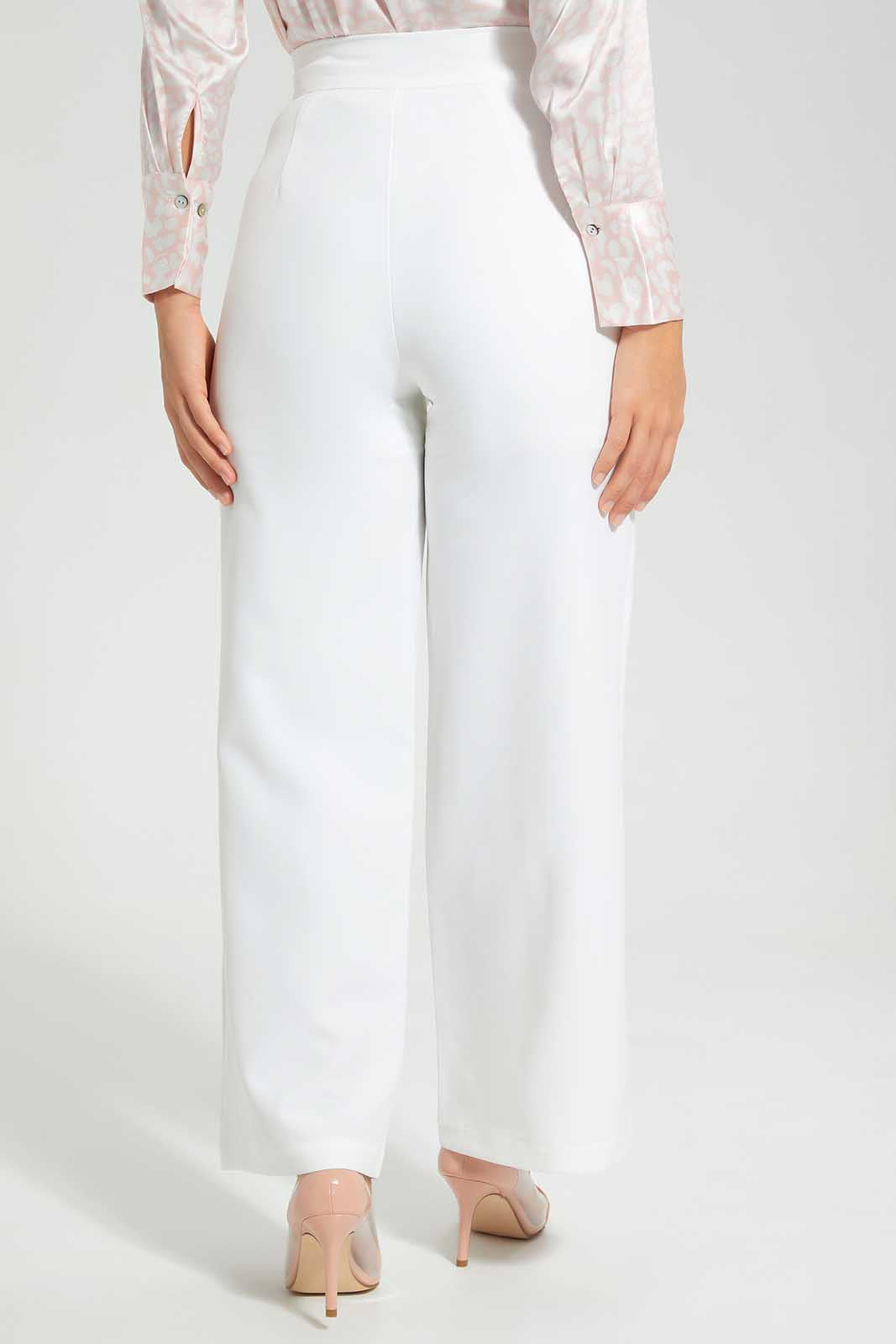 Redtag-white-Botton-Trousers-Category:Trousers,-Colour:White,-Deals:New-In,-Filter:Women's-Clothing,-LMC,-New-In-Women-APL,-Non-Sale,-Section:Women,-W22O,-Women-Trousers--