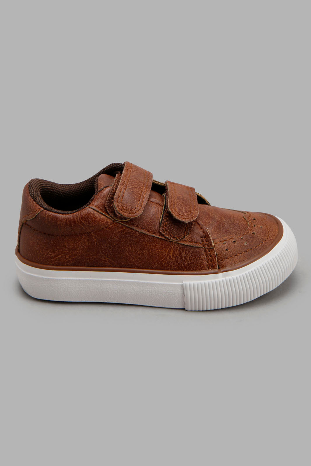 Redtag-Brown-Sneaker-With-Laser-Cut-Category:Shoes,-Colour:Brown,-Deals:New-In,-Filter:Boys-Footwear-(1-to-3-Yrs),-INB-Shoes,-New-In-INB-FOO,-Non-Sale,-Section:Boys-(0-to-14Yrs),-W22A-Infant-Boys-1 to 3 Years