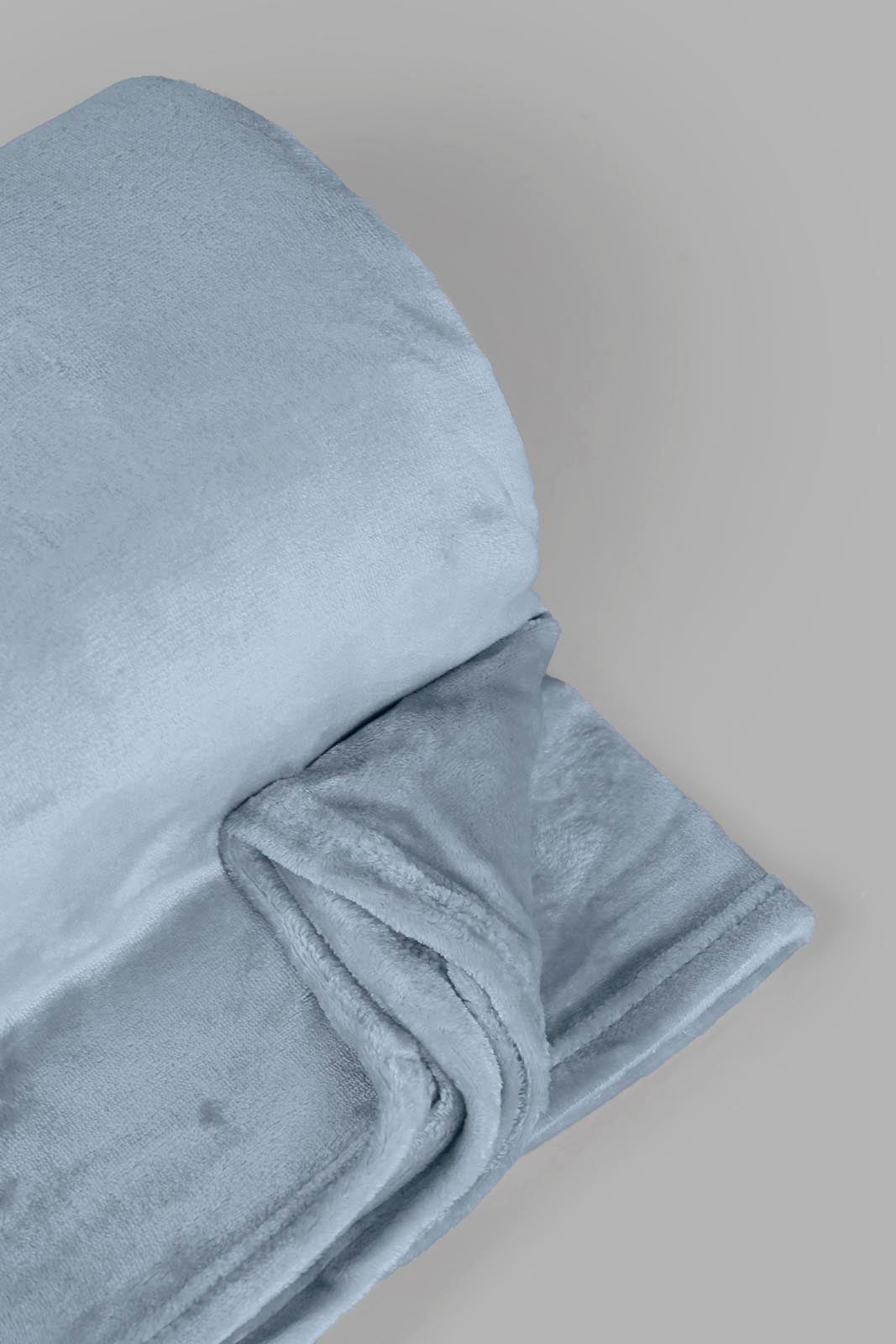 Blue Plain Ultra Soft Blanket (Single Size)