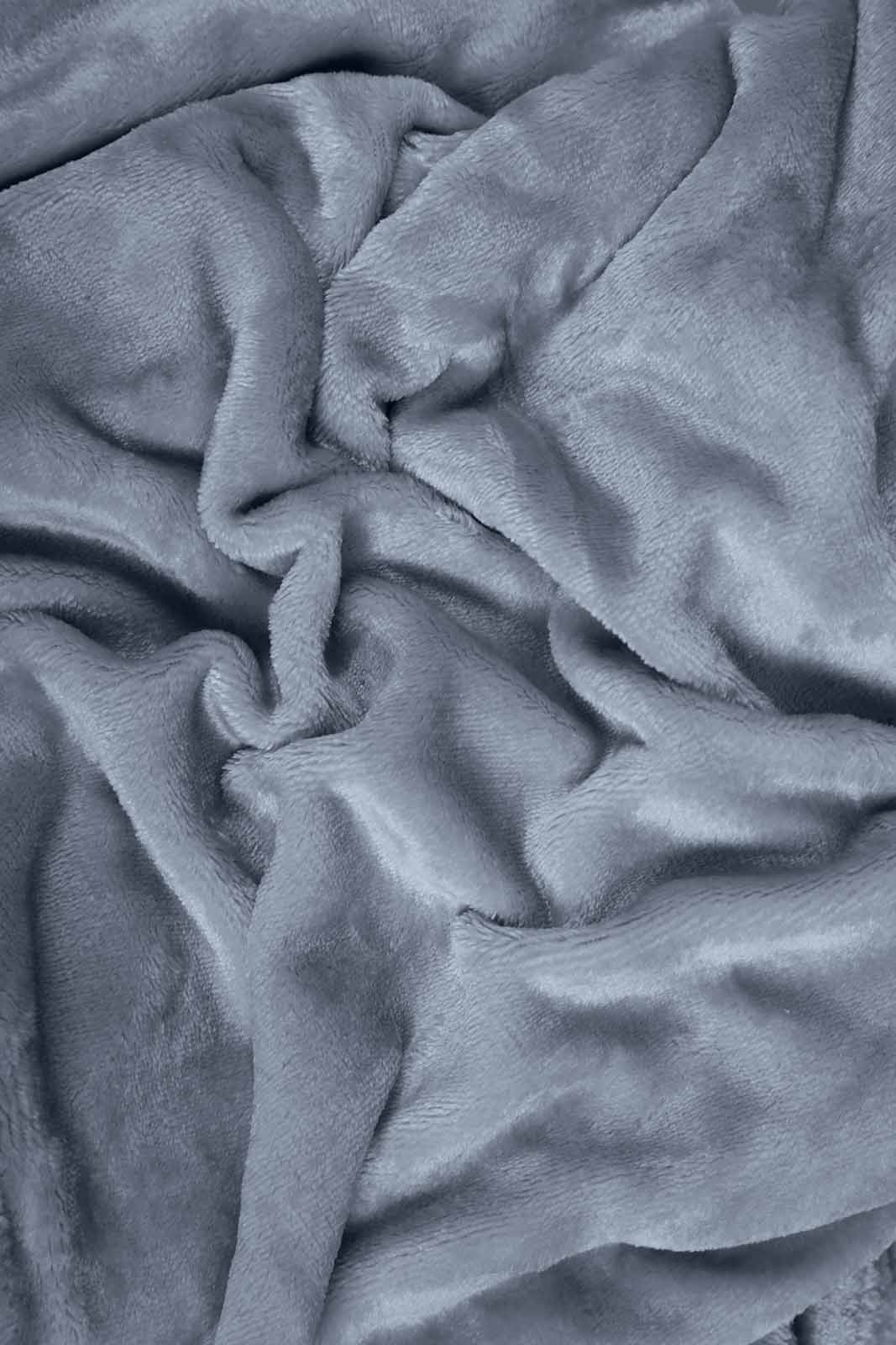 Blue Plain Ultra Soft Blanket (Single Size)