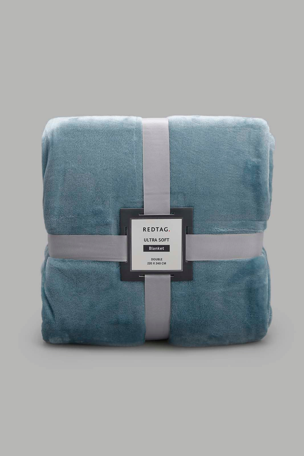 Redtag-Teal-Ultra-Soft-Blanket-(Double-Size)-Category:Blankets,-Colour:Teal,-Deals:New-In,-Filter:Home-Bedroom,-HMW-BED-Blankets,-New-In-HMW-BED,-Non-Sale,-Section:Homewares,-W22O-Home-Bedroom-