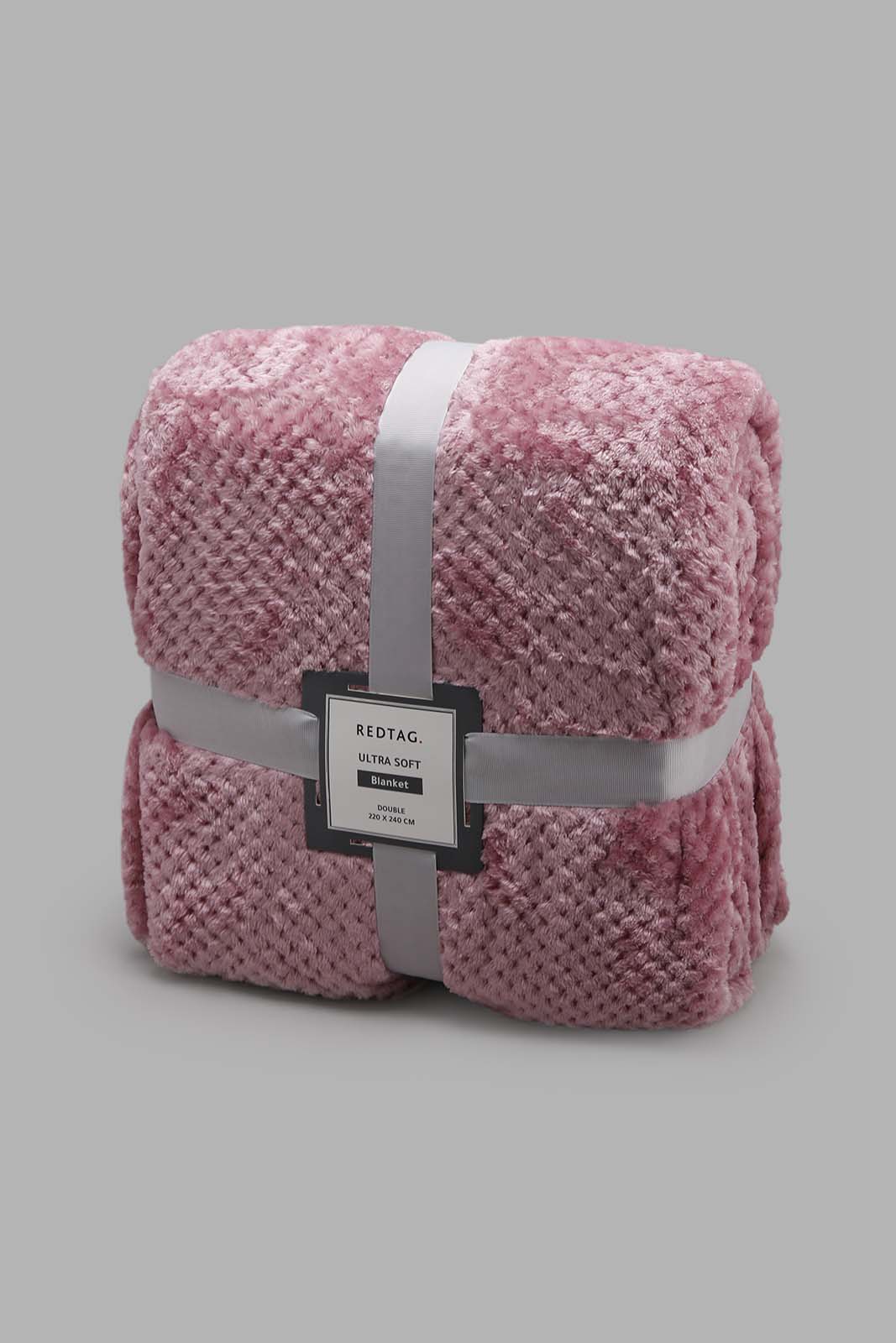 Redtag-Pink-Ultra-Soft-Blanket-(Double-Size)-Category:Blankets,-Colour:Pink,-Deals:New-In,-Filter:Home-Bedroom,-HMW-BED-Blankets,-New-In-HMW-BED,-Non-Sale,-Section:Homewares,-W22O-Home-Bedroom-