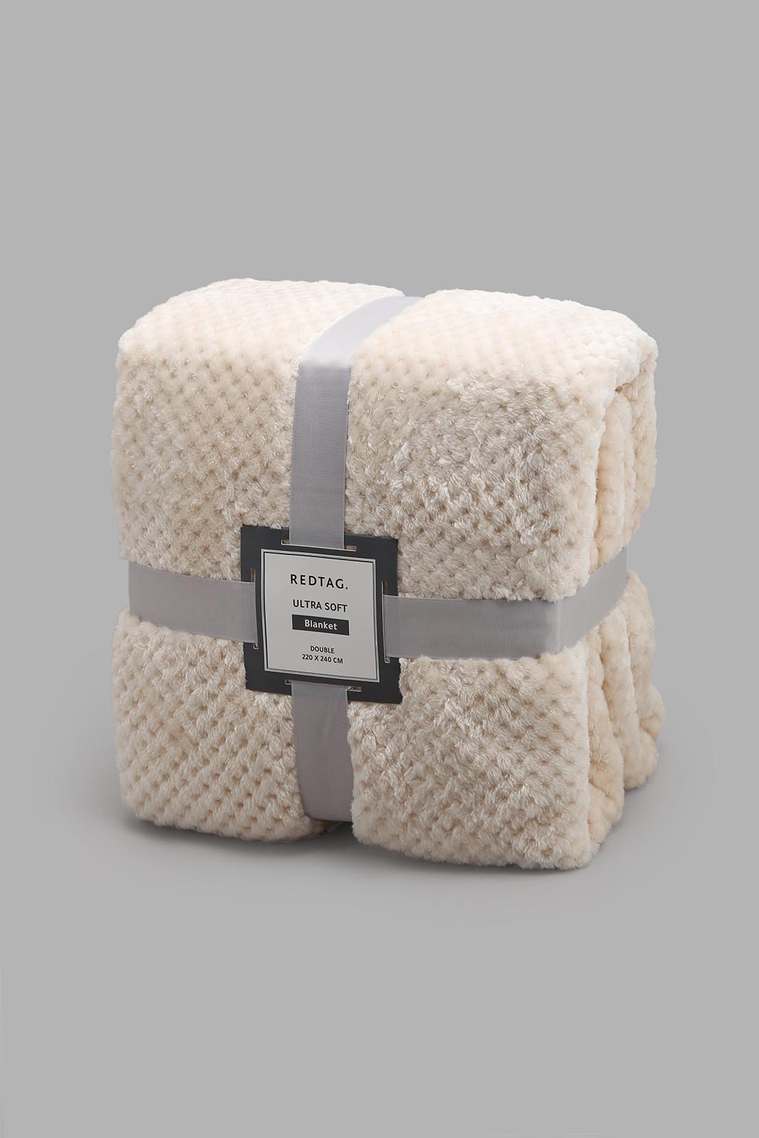 Redtag-Cream-Ultra-Soft-Blanket-(Double-Size)-Category:Blankets,-Colour:Cream,-Deals:New-In,-Filter:Home-Bedroom,-HMW-BED-Blankets,-New-In-HMW-BED,-Non-Sale,-Section:Homewares,-W22O-Home-Bedroom-