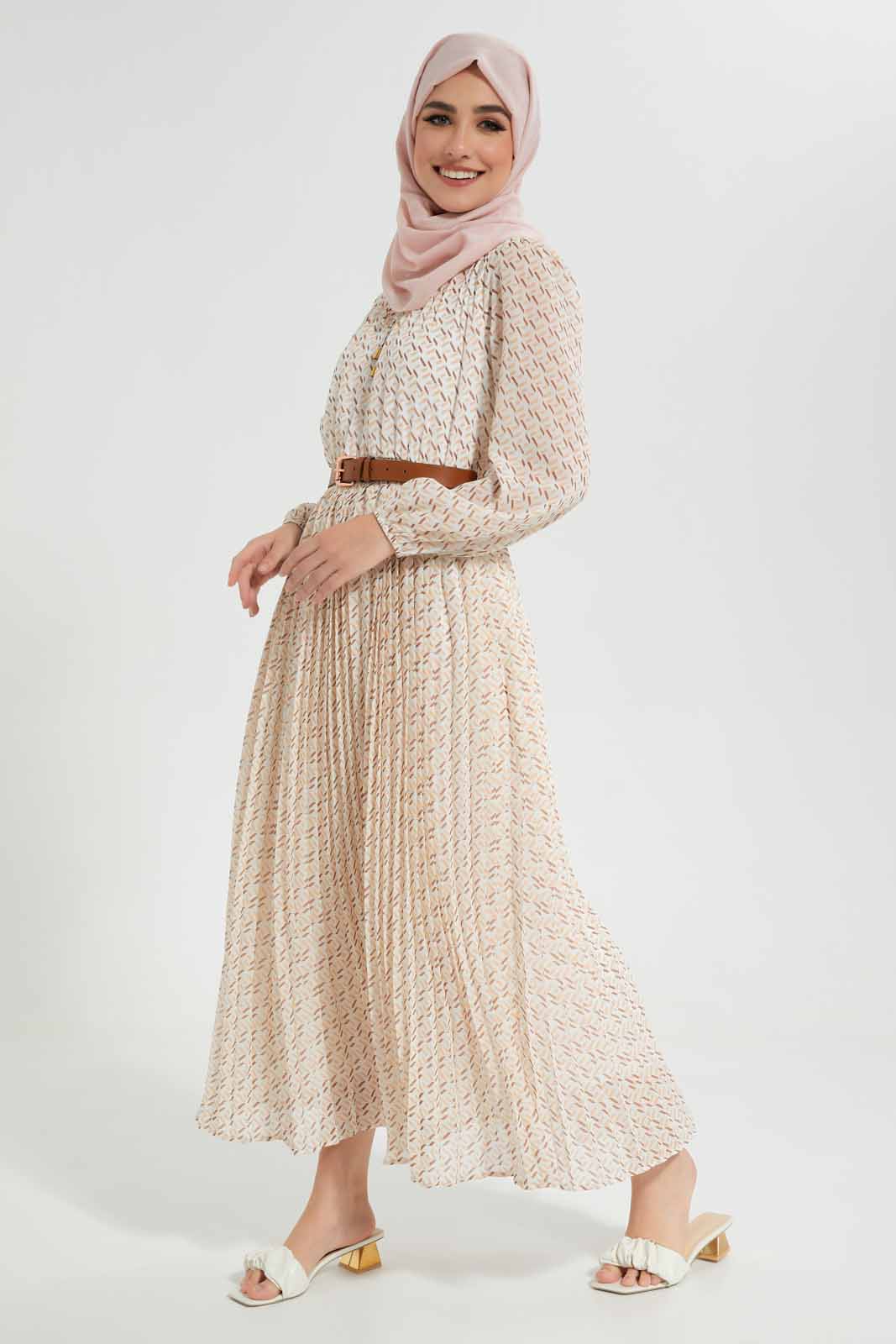 Redtag-Allover-Printed-Belted-Dress-Category:Dresses,-Colour:Assorted,-Deals:New-In,-Filter:Women's-Clothing,-LMC,-New-In-Women-APL,-Non-Sale,-Section:Women,-W22O,-Women-Dresses--