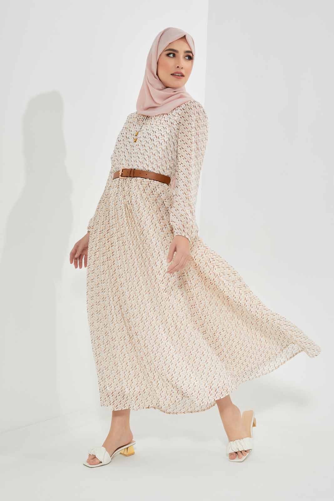 Redtag-Allover-Printed-Belted-Dress-Category:Dresses,-Colour:Assorted,-Deals:New-In,-Filter:Women's-Clothing,-LMC,-New-In-Women-APL,-Non-Sale,-Section:Women,-W22O,-Women-Dresses--