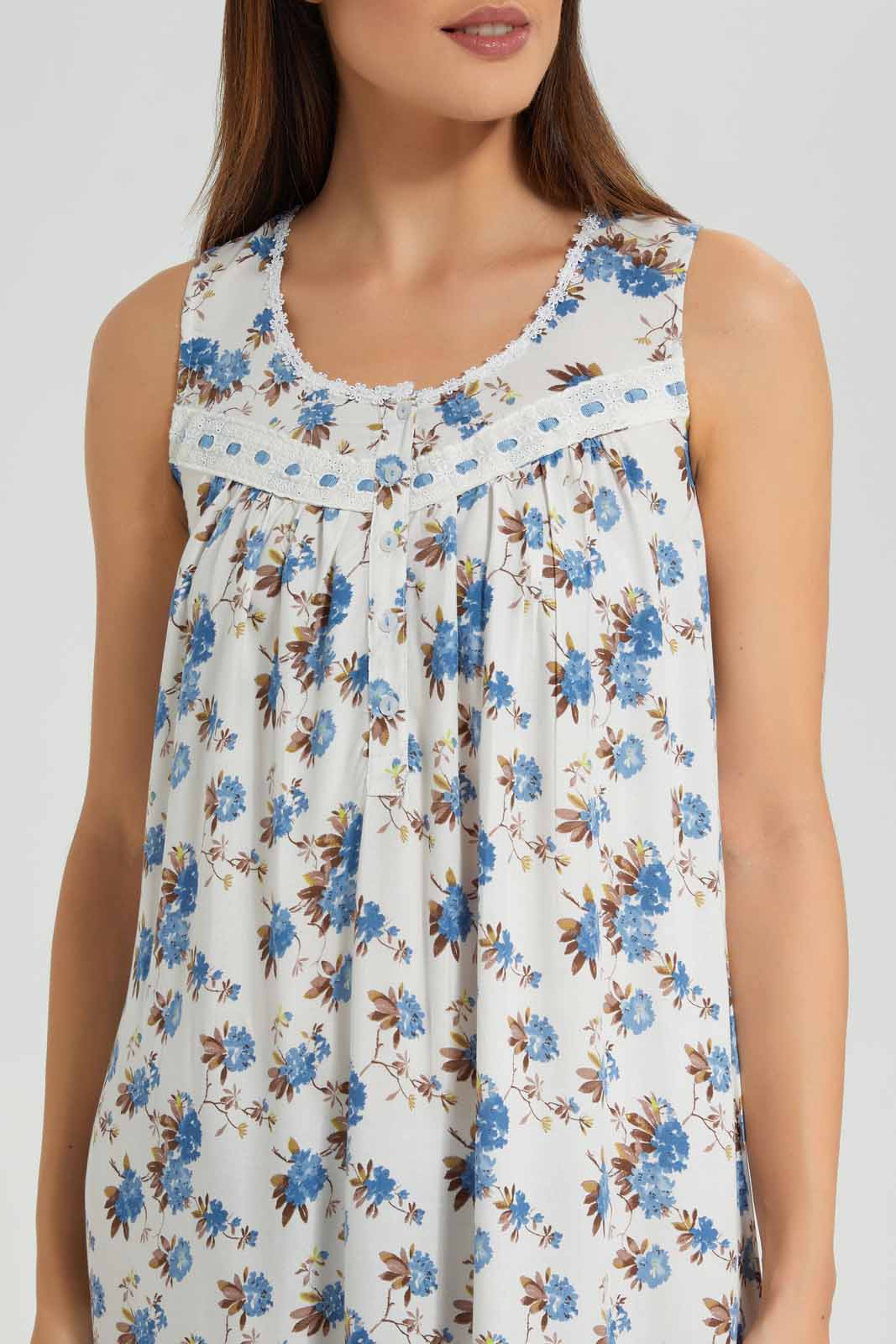 Redtag-Assorted-Printed-Sleeveless-Nightgown-Category:Nightgowns,-Colour:Assorted,-Deals:New-In,-Filter:Women's-Clothing,-New-In-Women-APL,-Non-Sale,-Section:Women,-W22O,-Women-Nightgowns--