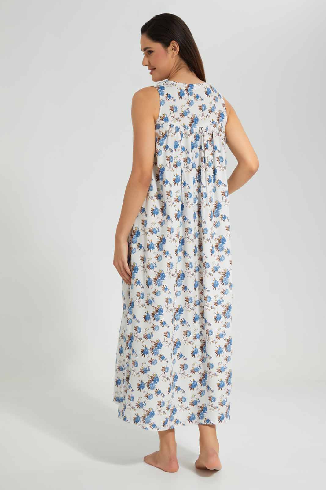 Redtag-Assorted-Printed-Sleeveless-Nightgown-Category:Nightgowns,-Colour:Assorted,-Deals:New-In,-Filter:Women's-Clothing,-New-In-Women-APL,-Non-Sale,-Section:Women,-W22O,-Women-Nightgowns--