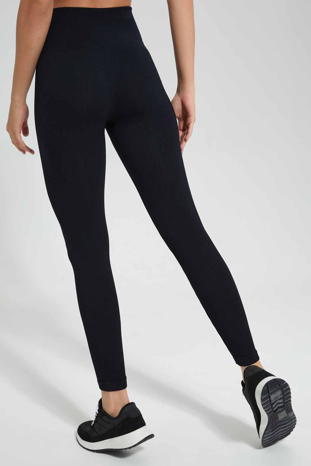 Redtag-Black-Seamless-Pant-Category:Joggers,-Colour:Black,-Deals:New-In,-Filter:Women's-Clothing,-New-In-Women,-Non-Sale,-Section:Women,-W22O,-Women-Joggers-Women's-