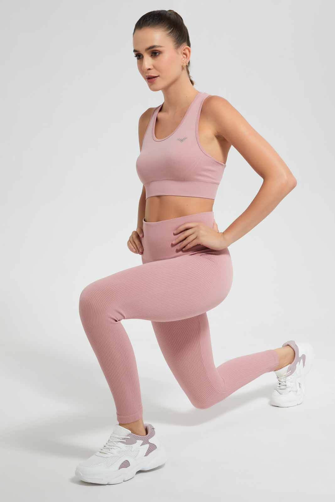Redtag-Pink-Sports-Bra-Category:T-Shirts,-Colour:Apricot,-Deals:New-In,-Filter:Women's-Clothing,-New-In-Women,-Non-Sale,-SBA,-Section:Women,-W22O,-Women-T-Shirts-Women's-