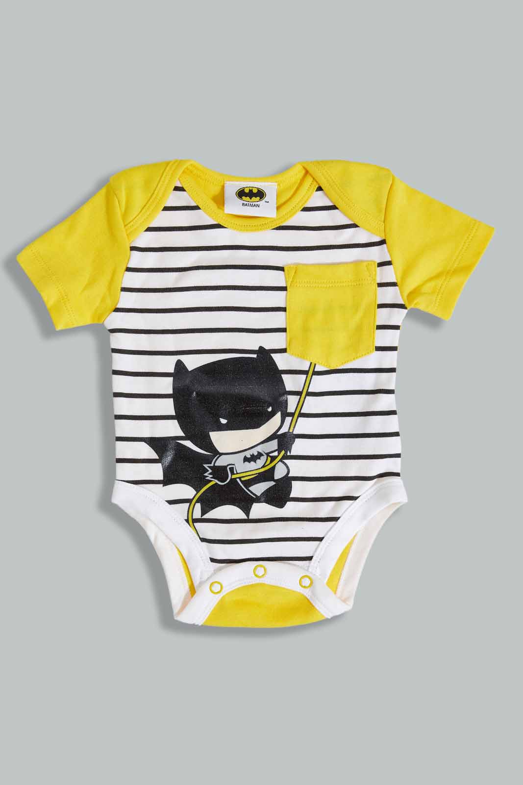 Redtag-Yellow-Batman-4-Piece-Pack-Gift-Box-Category:Gift-Sets,-Colour:Yellow,-Deals:New-In,-Filter:Baby-(0-to-12-Mths),-NBB-Gift-Sets,-New-In-NBB-APL,-Non-Sale,-Section:Boys-(0-to-14Yrs),-W22O-Baby-0 to 12 Months